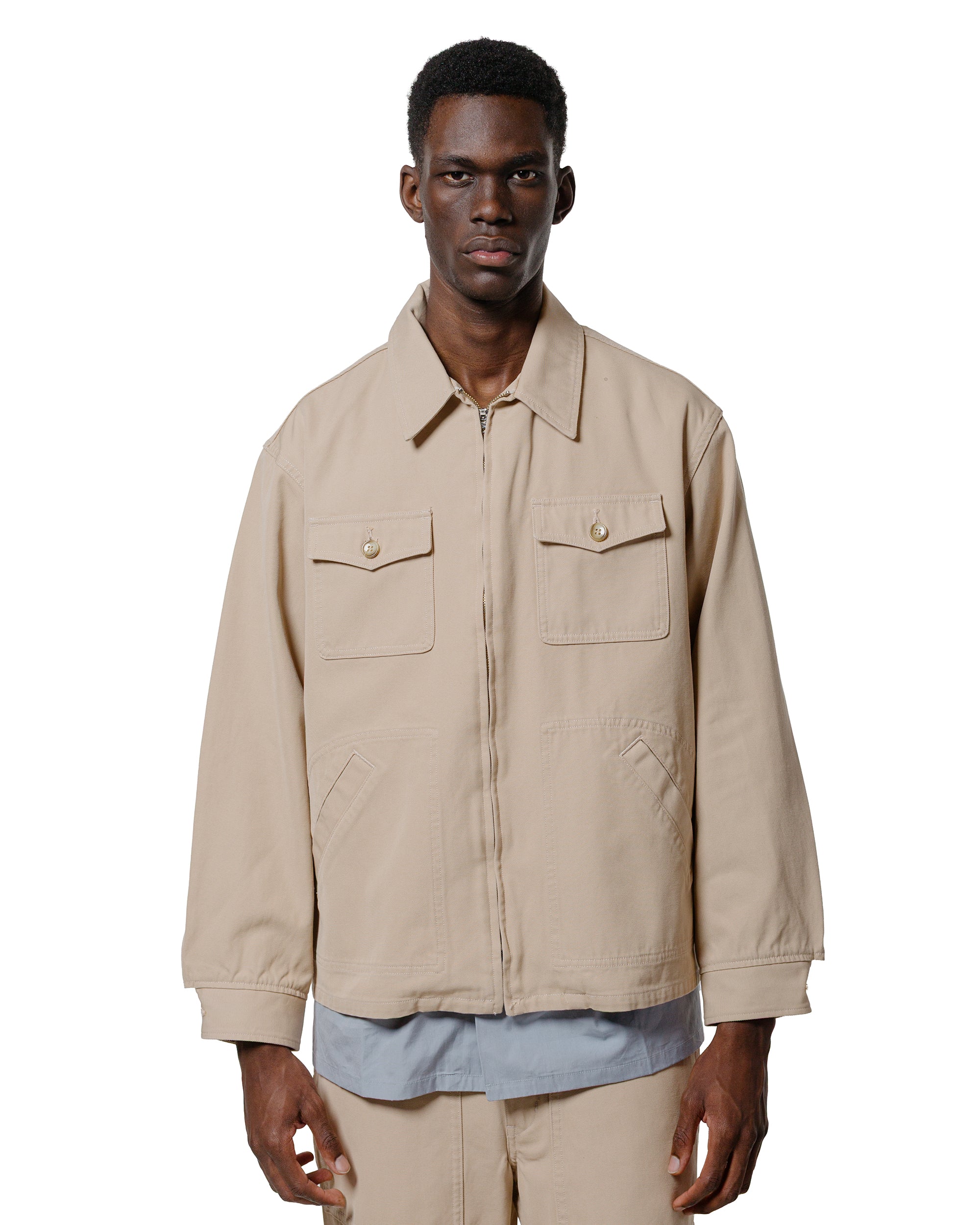 Phigvel Duck Cloth Workaday Jacket Cream - Image 2