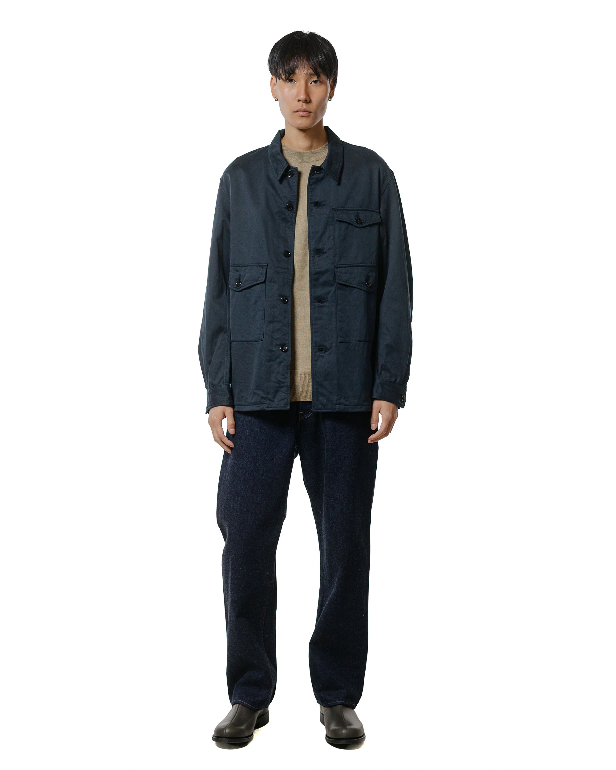 Phigvel Hunting Shirt Jacket Grayish Navy - Image 4