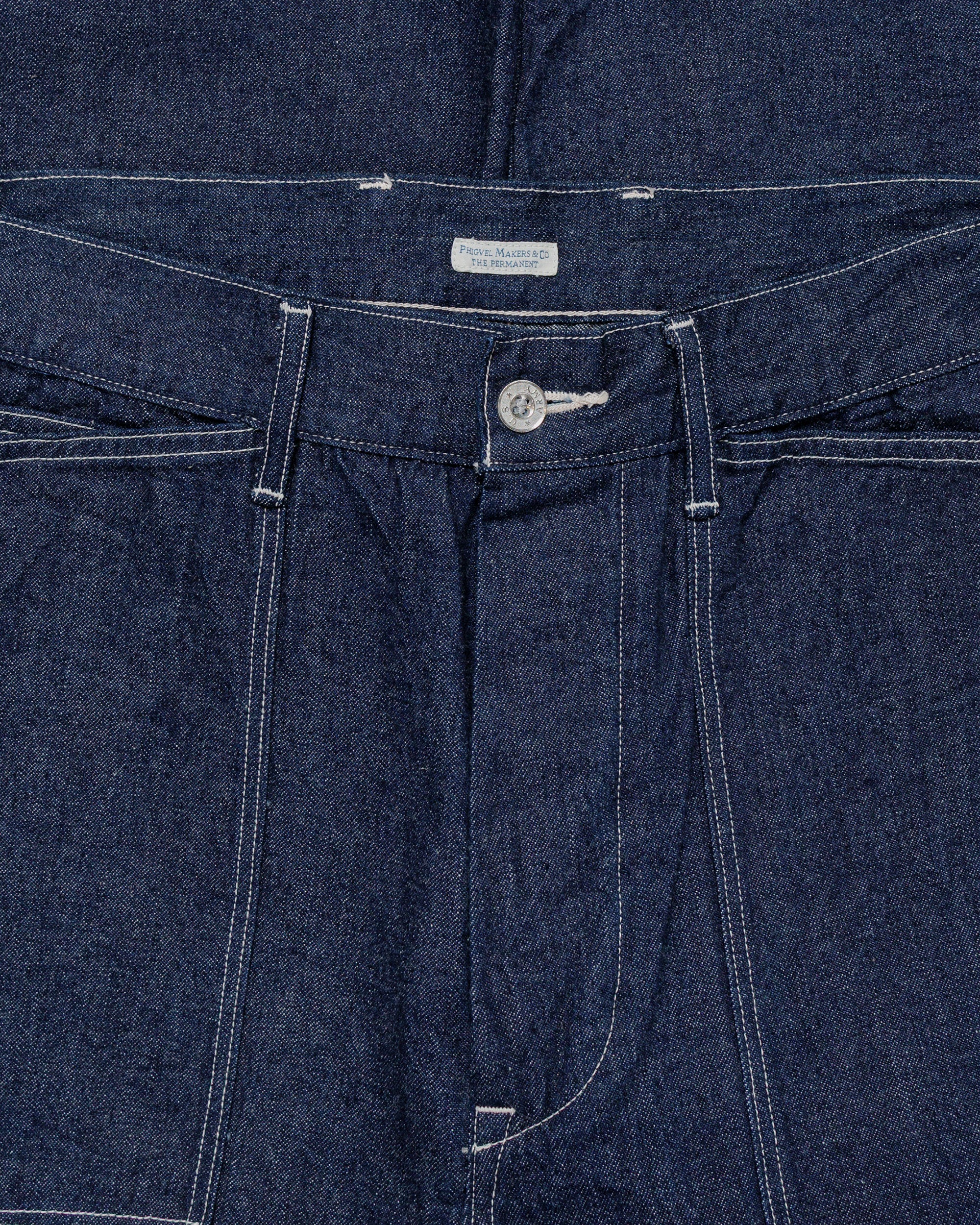 Phigvel Mil Denim Fatigue Trousers Indigo - Image 5