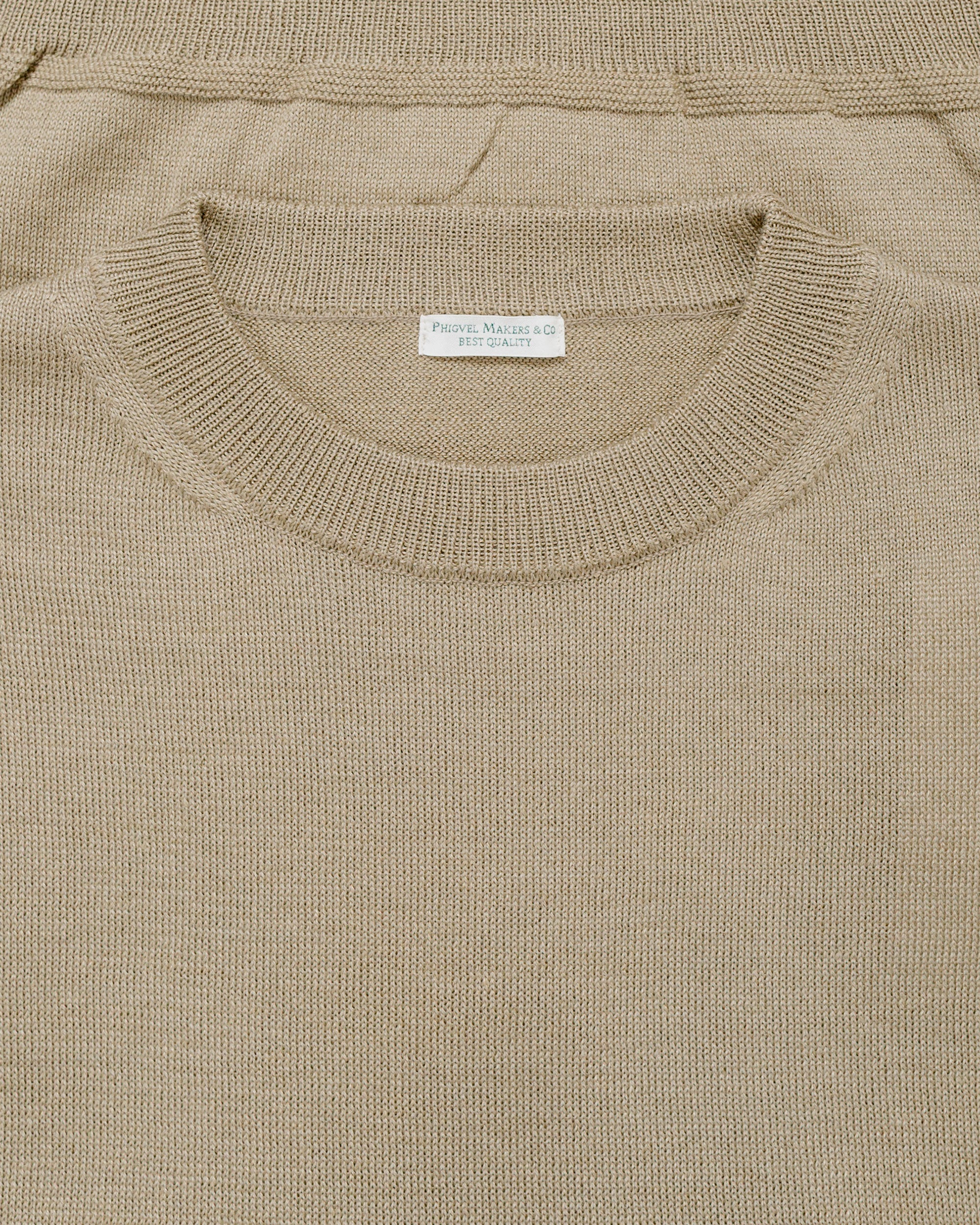 Phigvel W/L Crewneck Knit Khaki Beige - Image 5