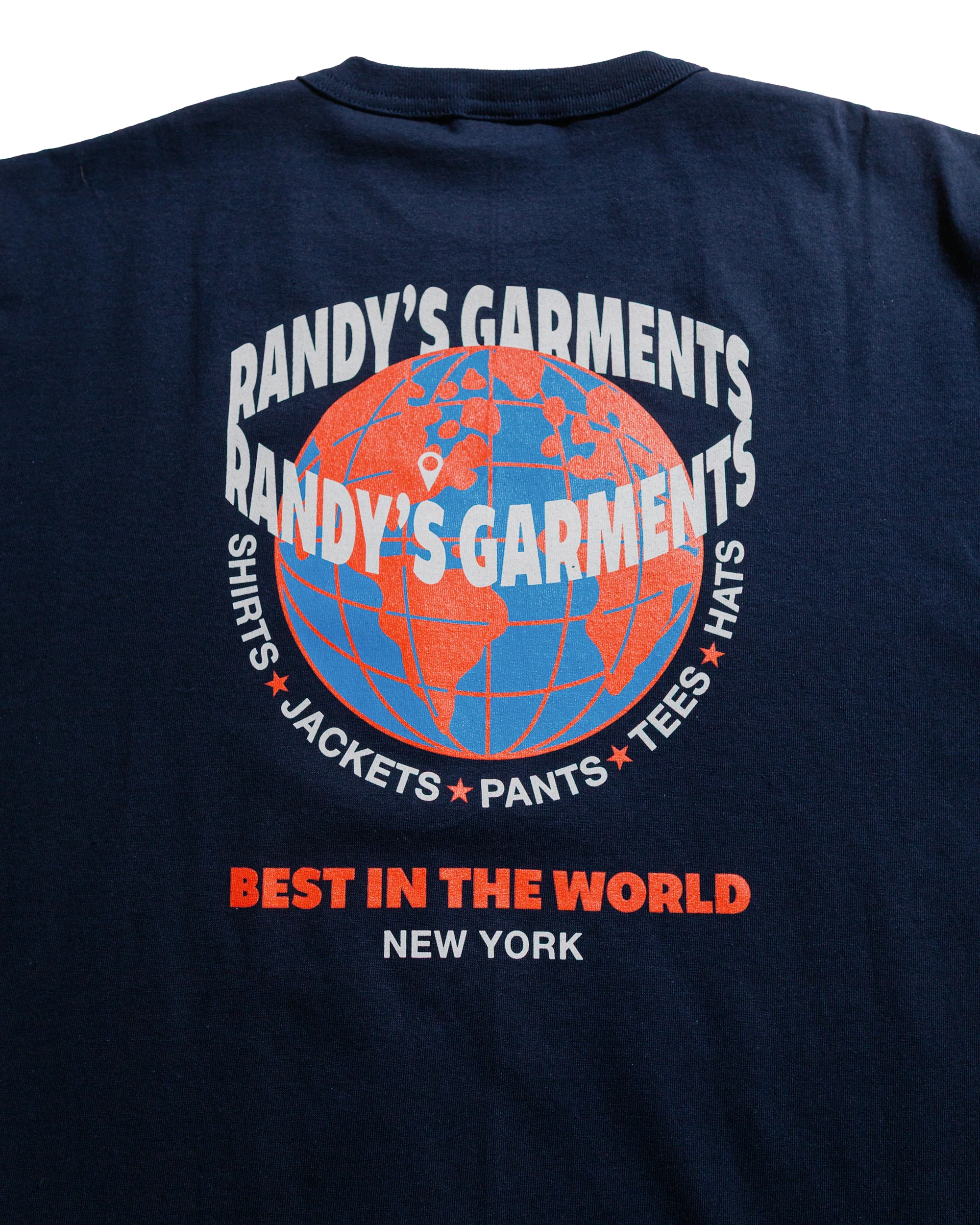 Randy's Garments World Tee Navy - Image 4