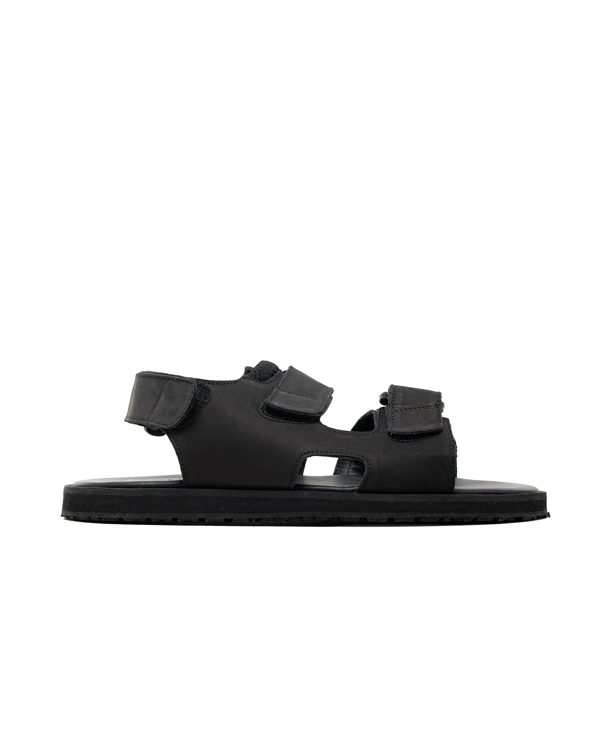 Reproduction of Found British Military Sandal 1837NL Black Nubuck