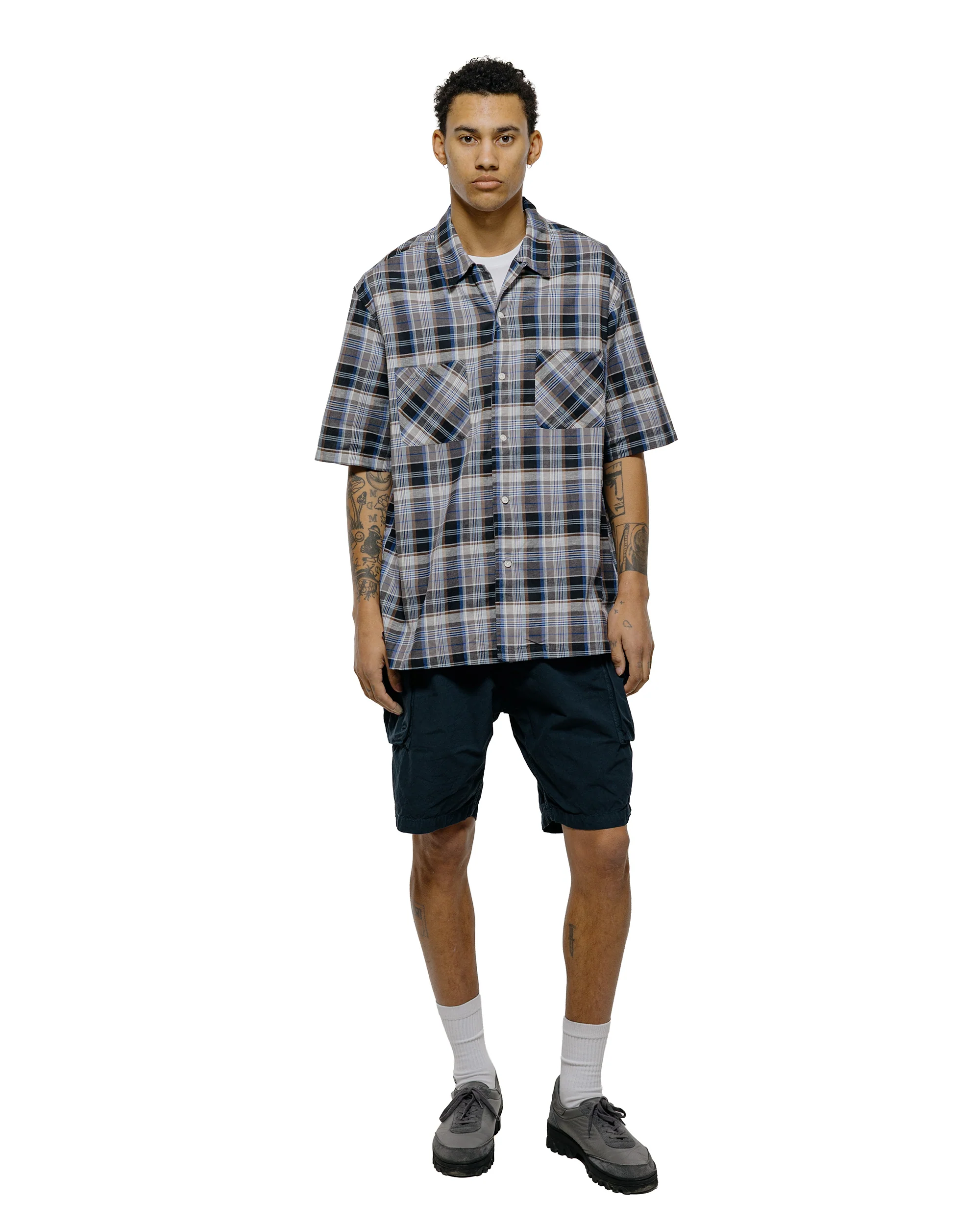 Sage de Cret CO/HEMP High Density Single Pleated Peg Top Pants Navy - Image 4