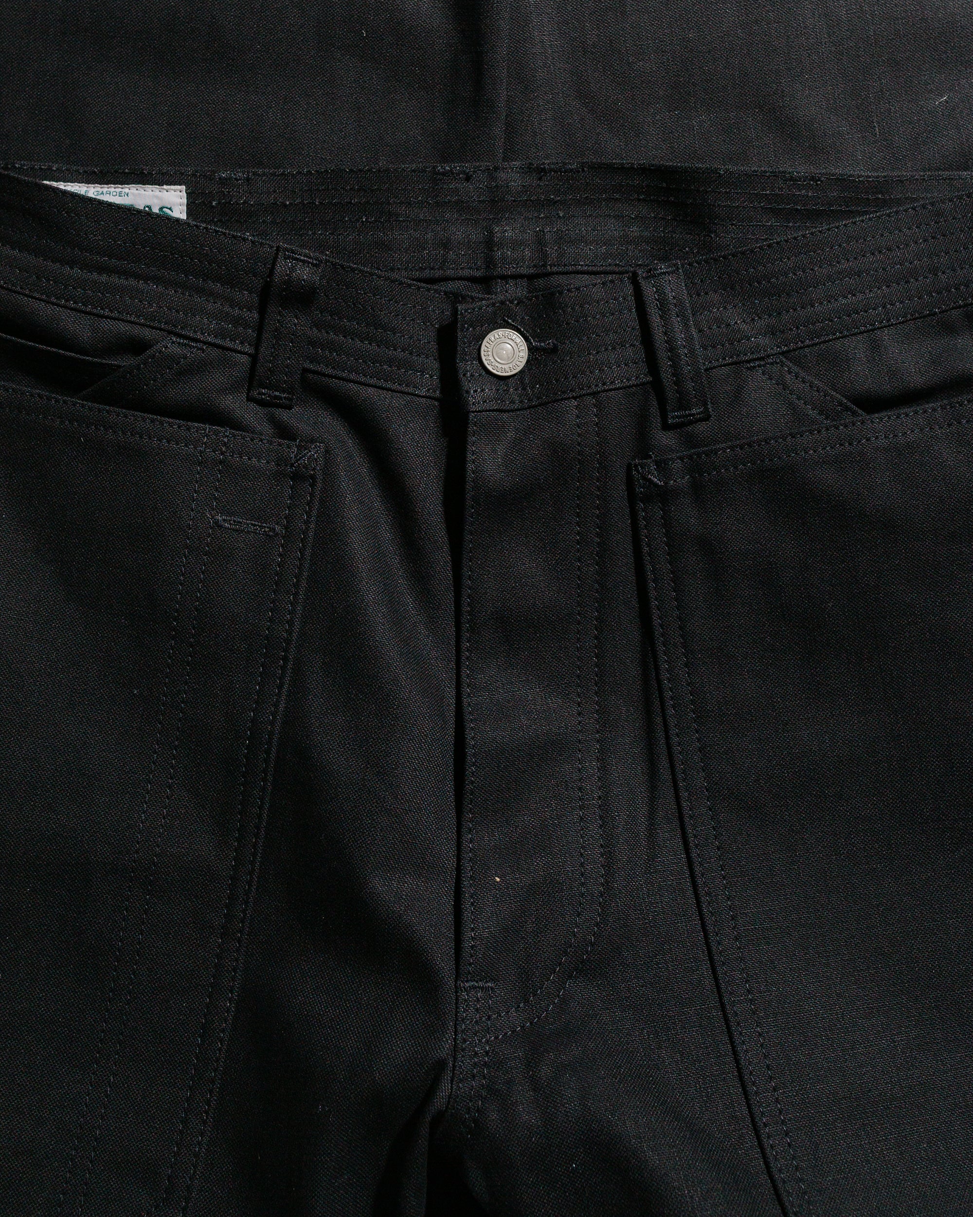Sassafras Fall Leaf Gardener Pants Selvedge Duck Black - Image 5