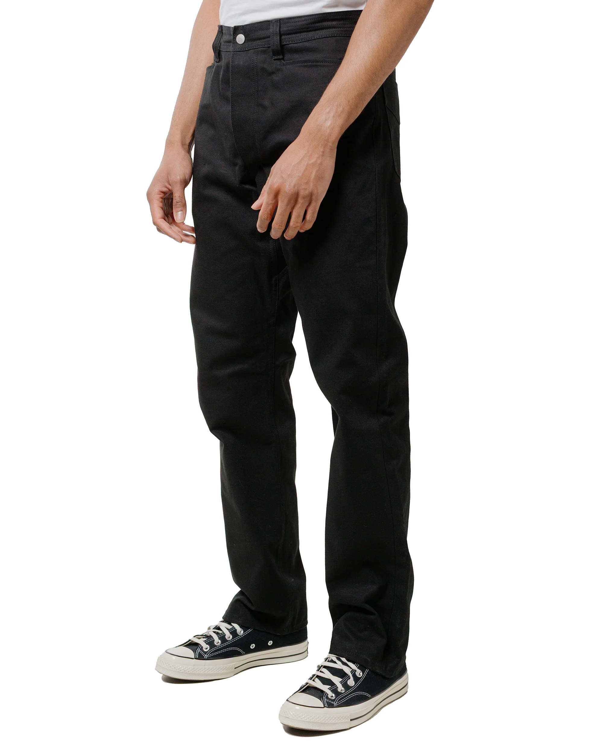 Sassafras Weeds Digger Pants Selvedge Duck Black - Image 2