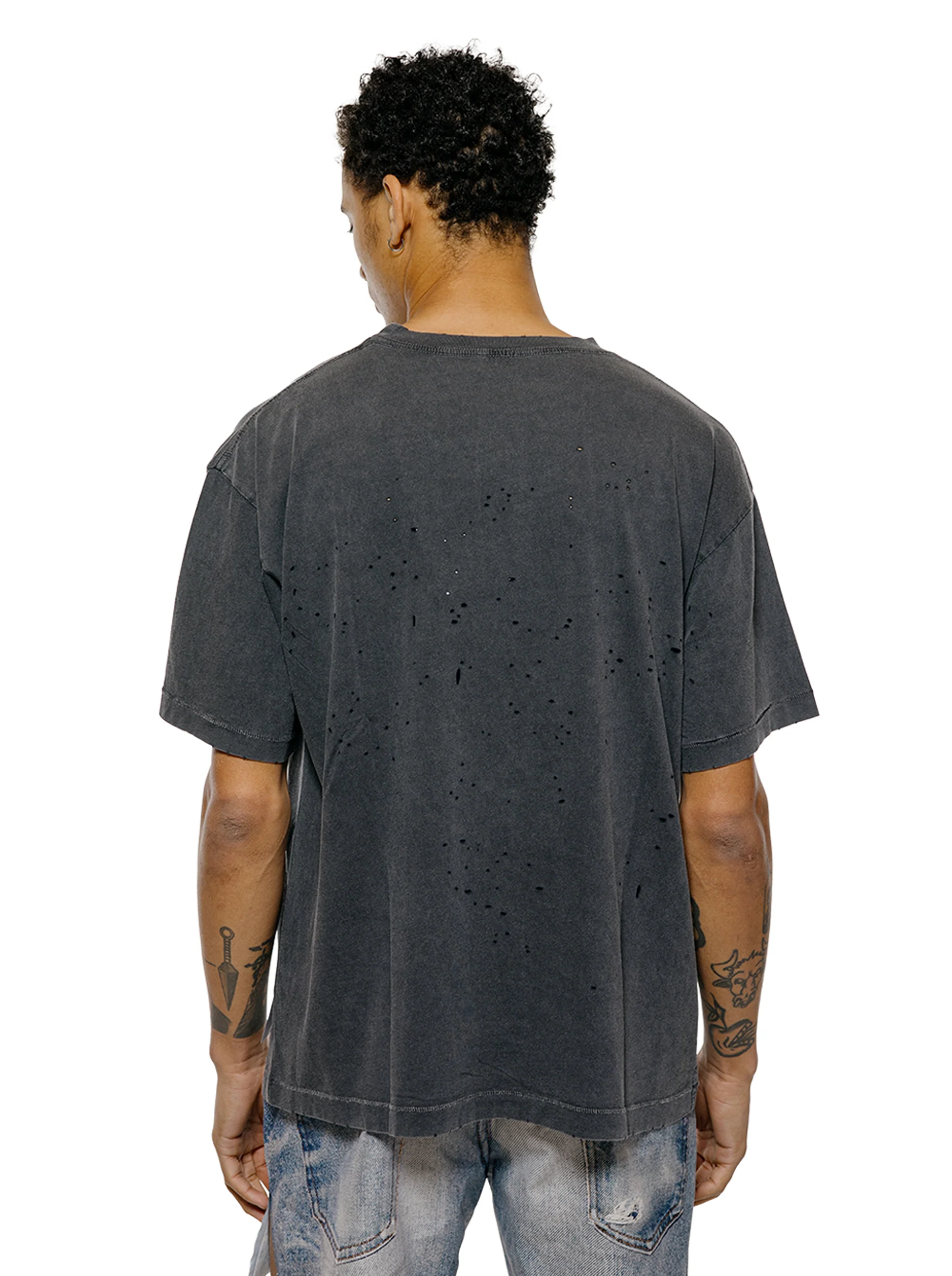 SATISFY MothTech T-Shirt Aged Black - Image 3