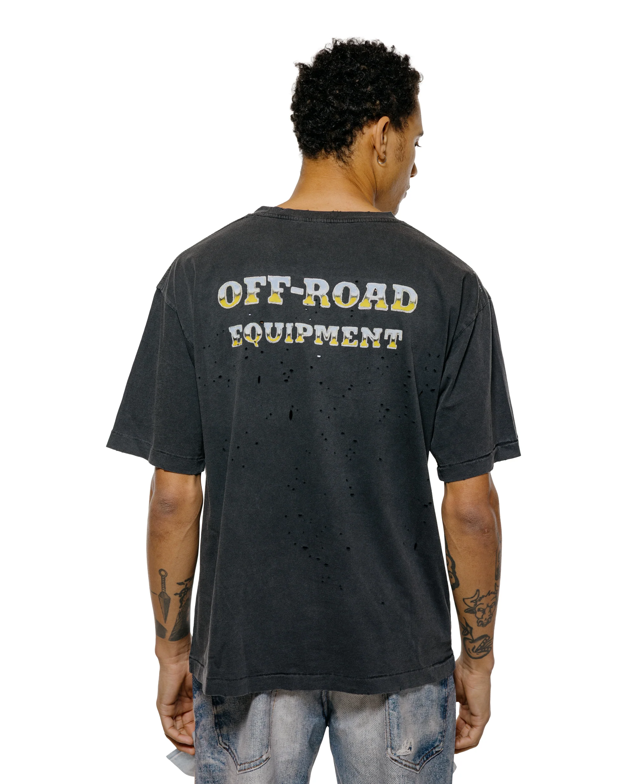 SATISFY MothTech T-Shirt Aged Black EST5 - Image 3