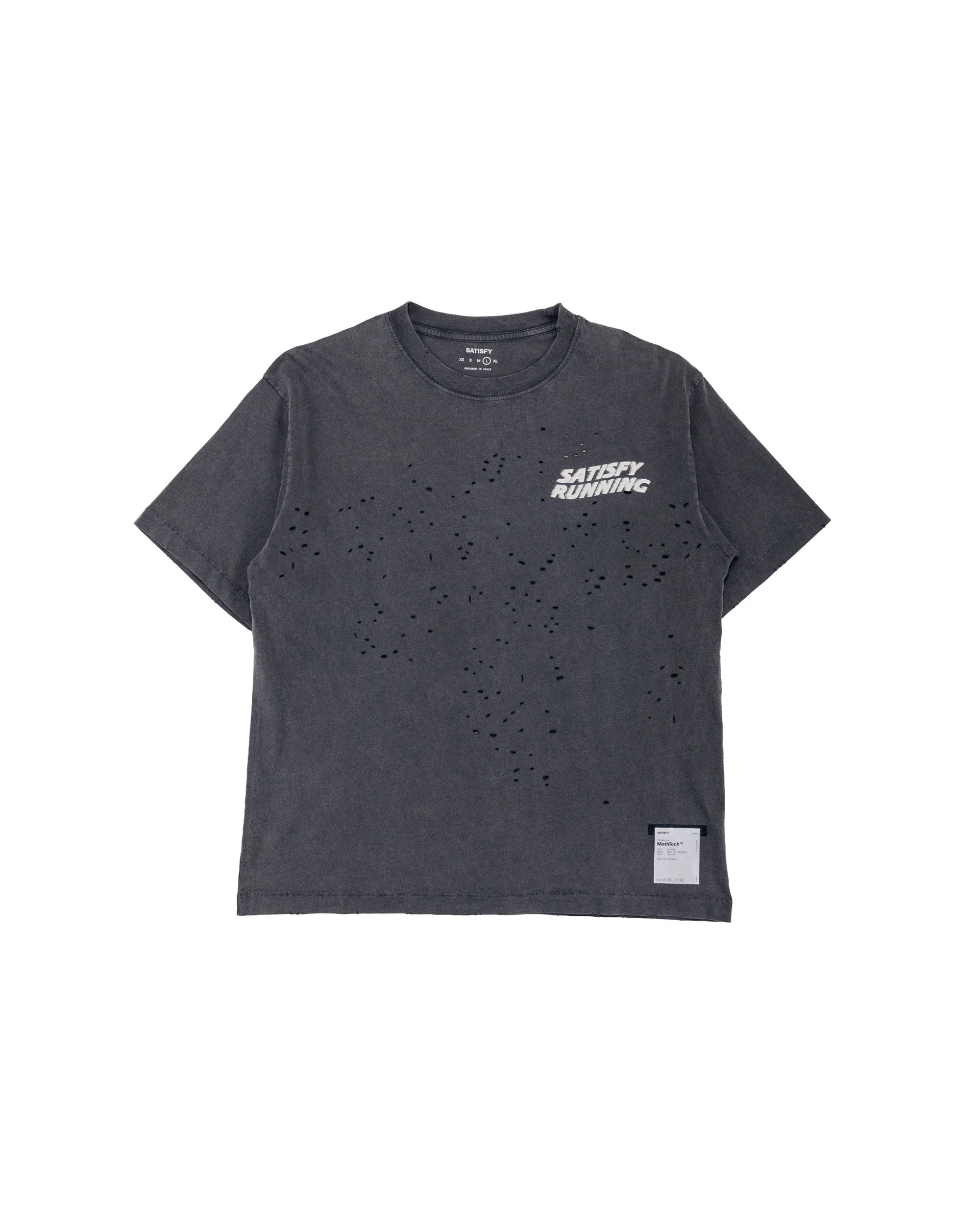 SATISFY MothTech T-Shirt Aged Black WA
