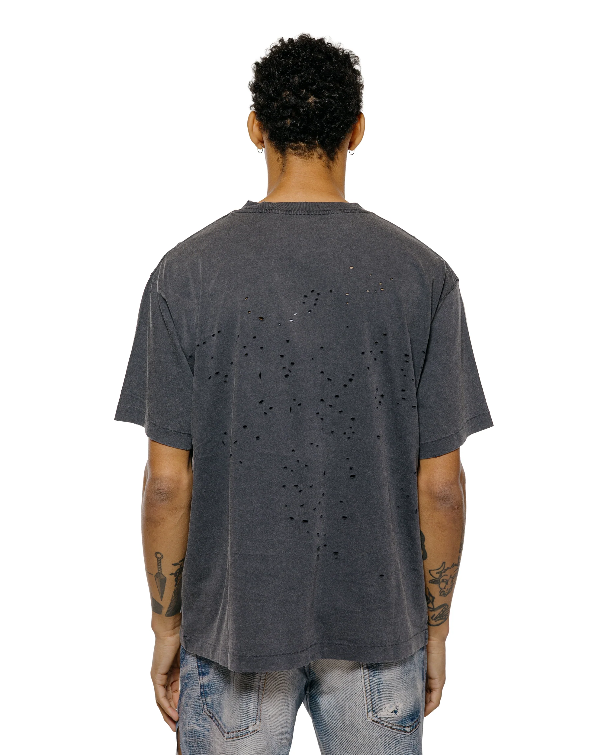 SATISFY MothTech T-Shirt Aged Black WA - Image 3