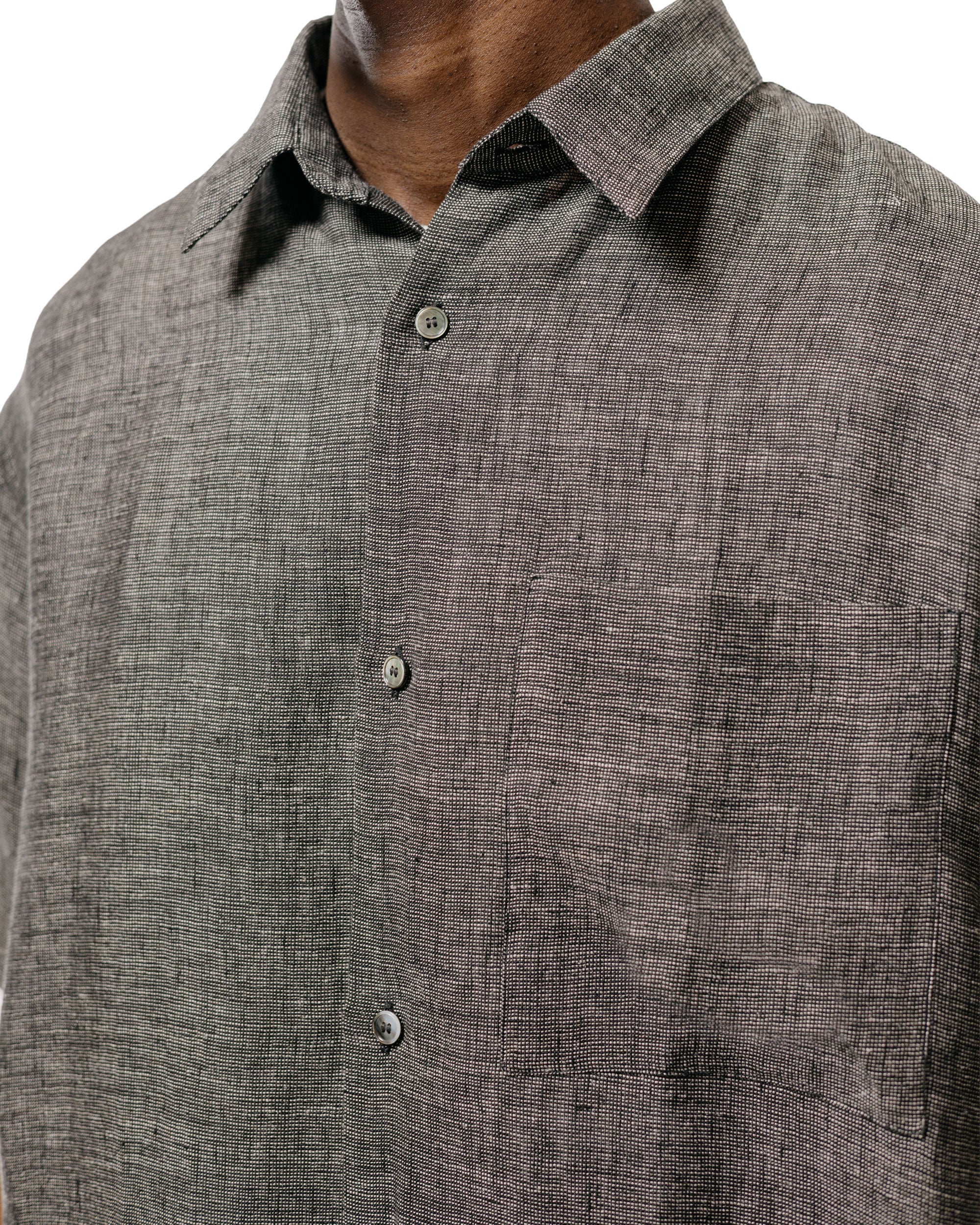 Seya. Eternal Summer Shirt/Linen Mesh Black Mix - Image 3