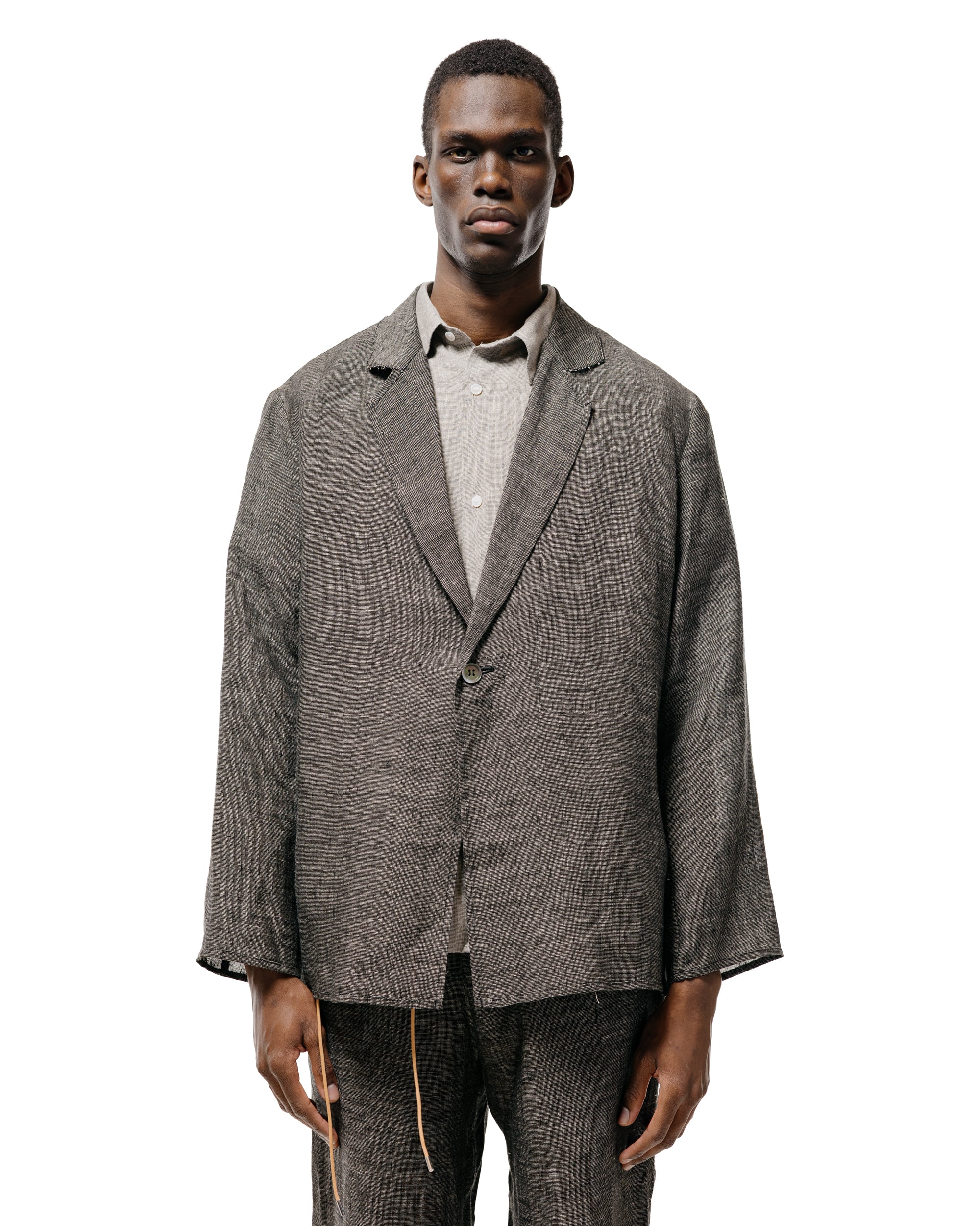Seya. Nam Ou Zero Jacket/Linen Mesh Black Mix - Image 2