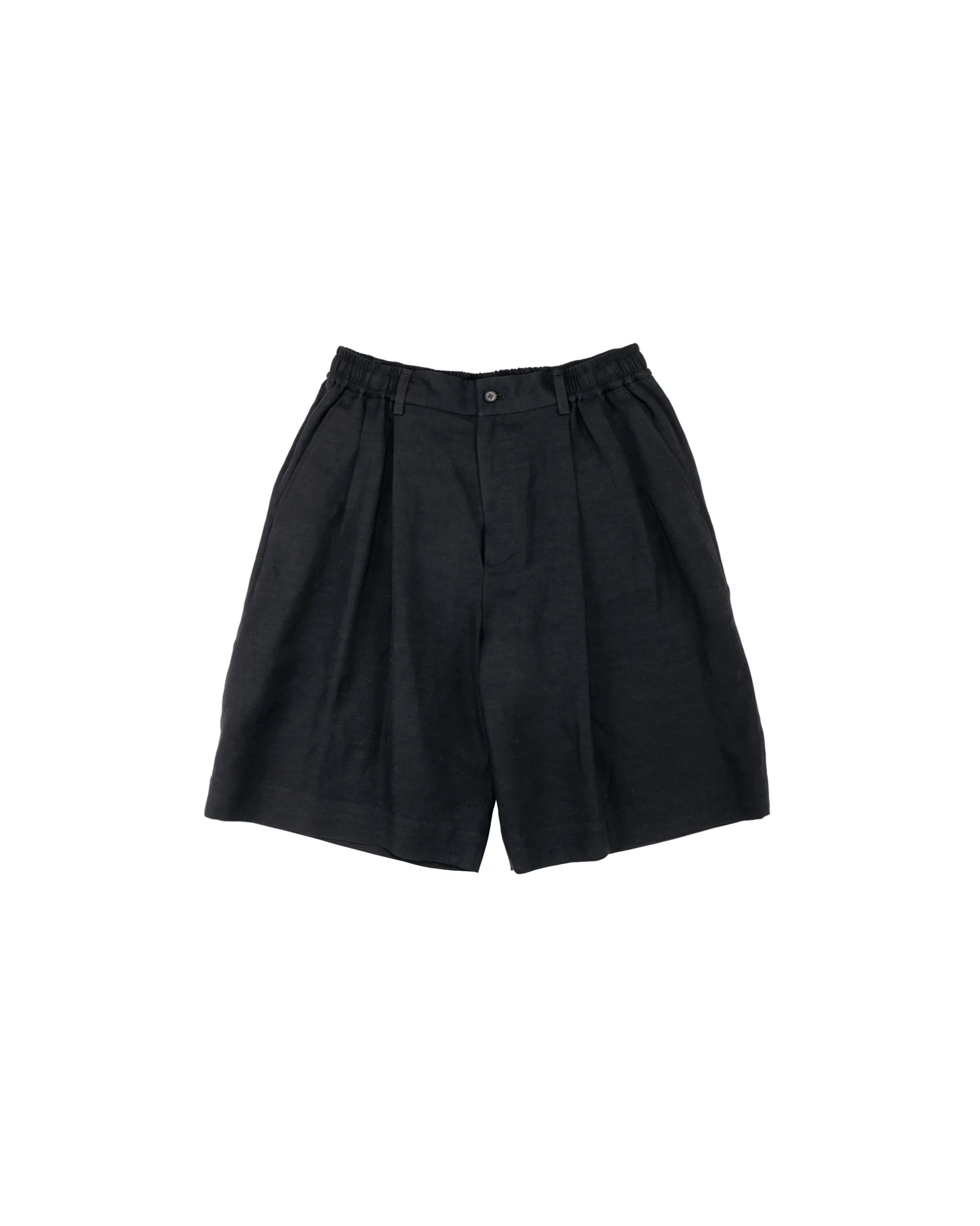 ssstein Vis/Li/Ra Twill Wide Easy Short Trousers Black