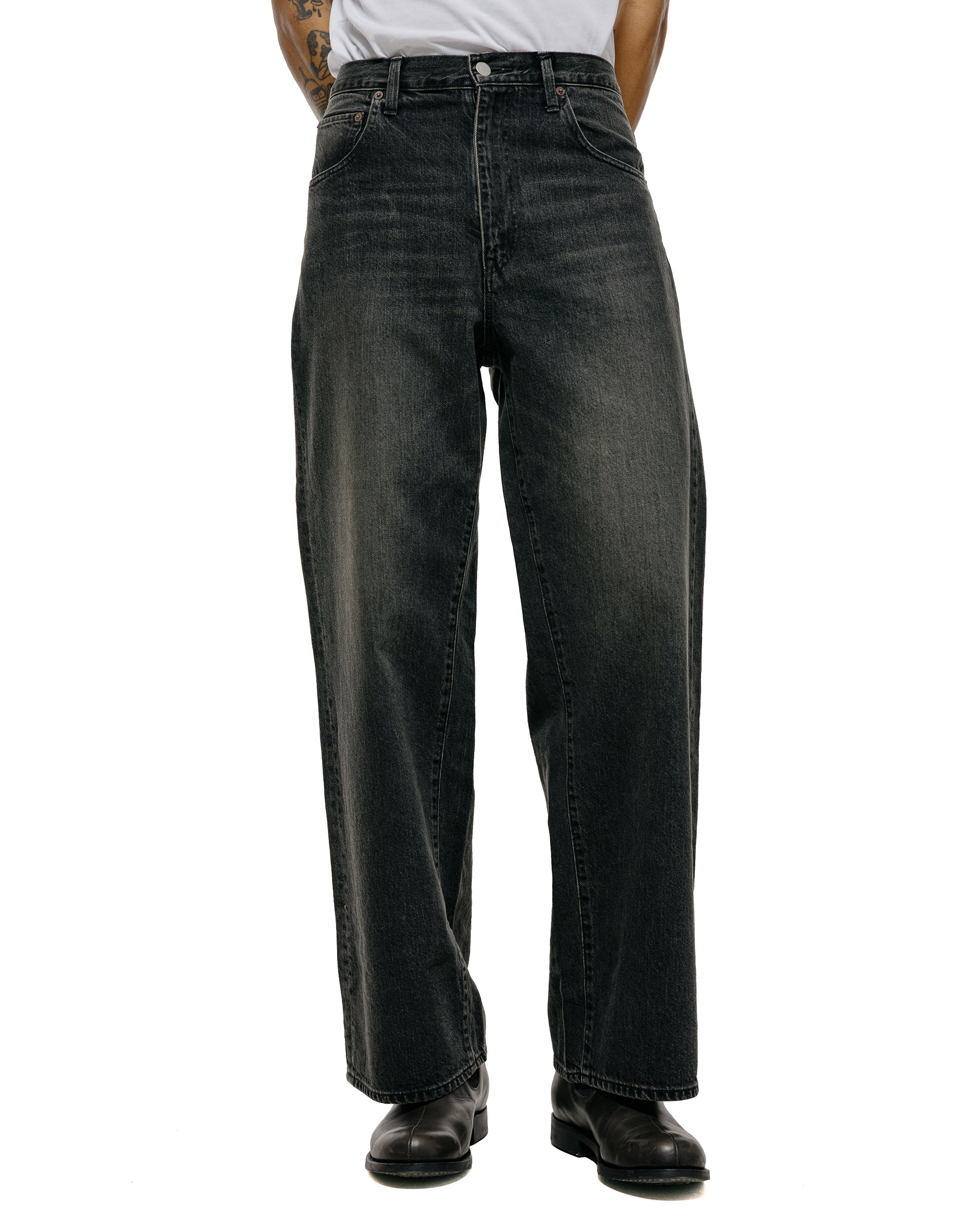 ssstein Wide Denim Jeans Black - Image 2