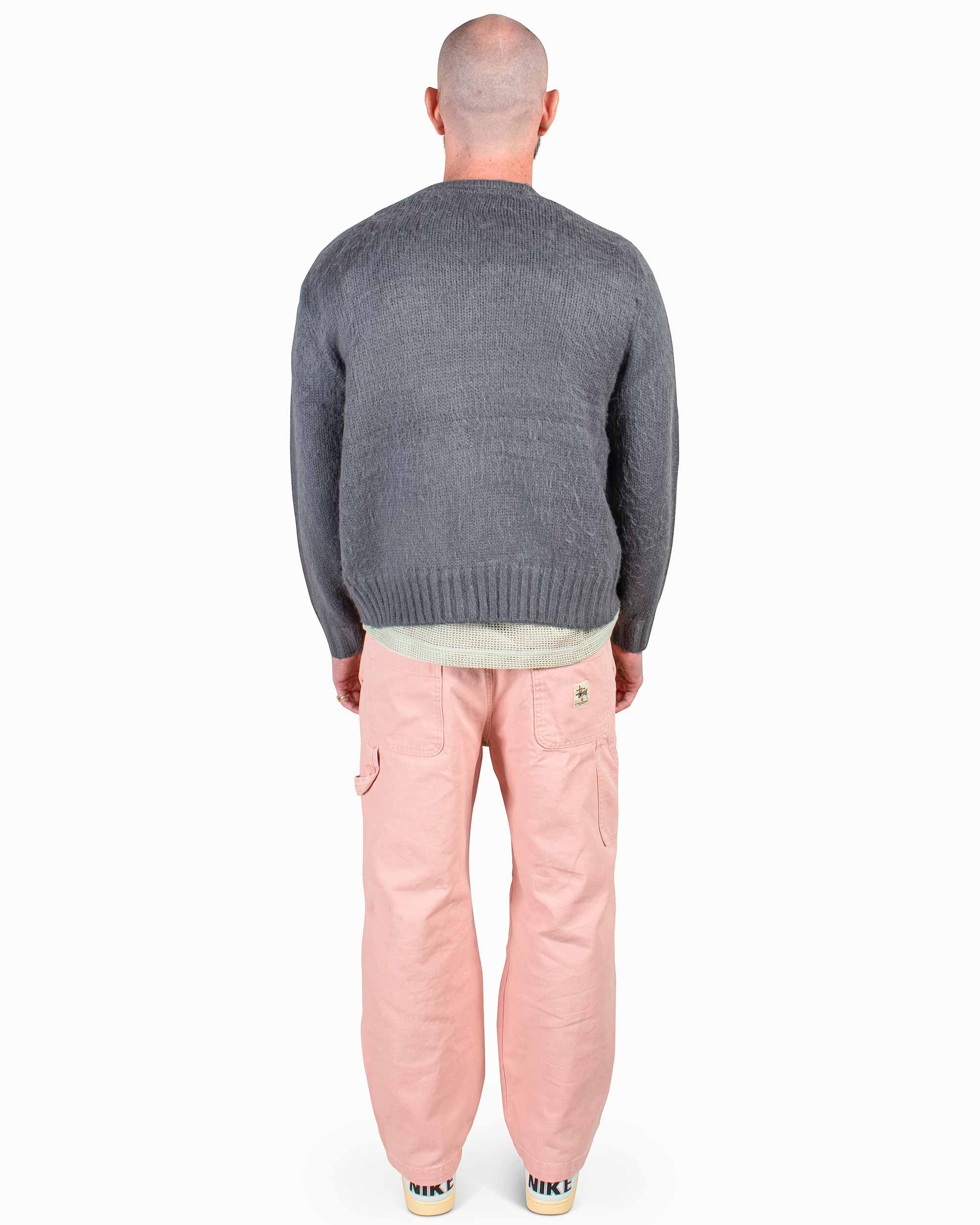 Stüssy Brushed Cardigan Charcoal - Image 3