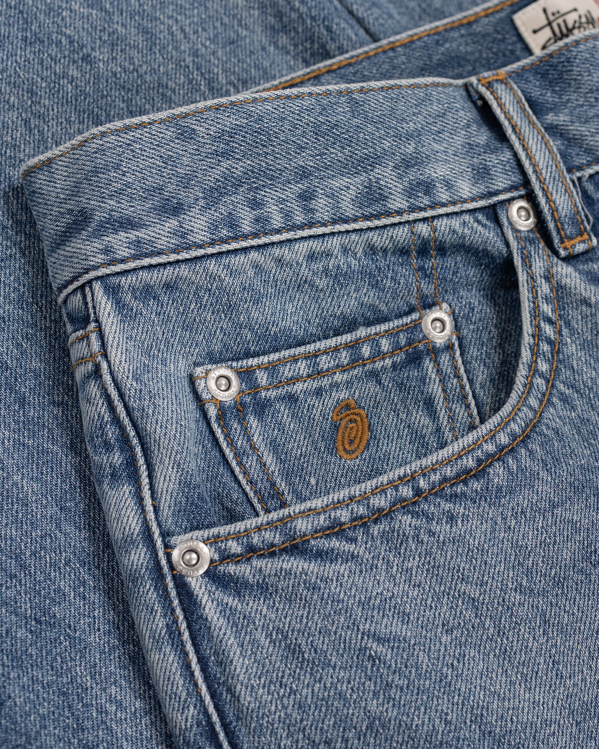 Stüssy New Classic Jeans Denim Indigo Stonewash - Image 2