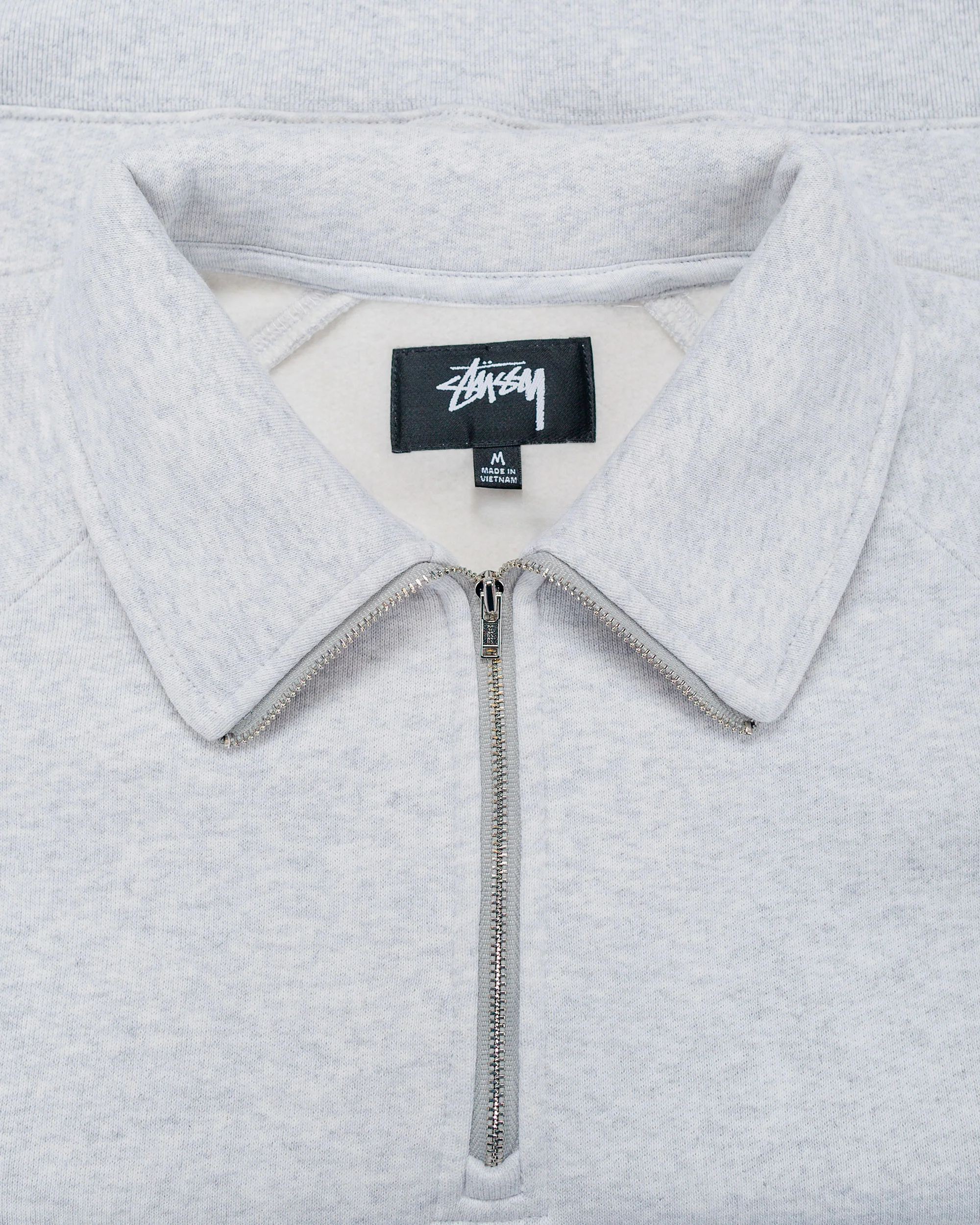 Stüssy Relaxed Half Zip Ash Heather - Image 5