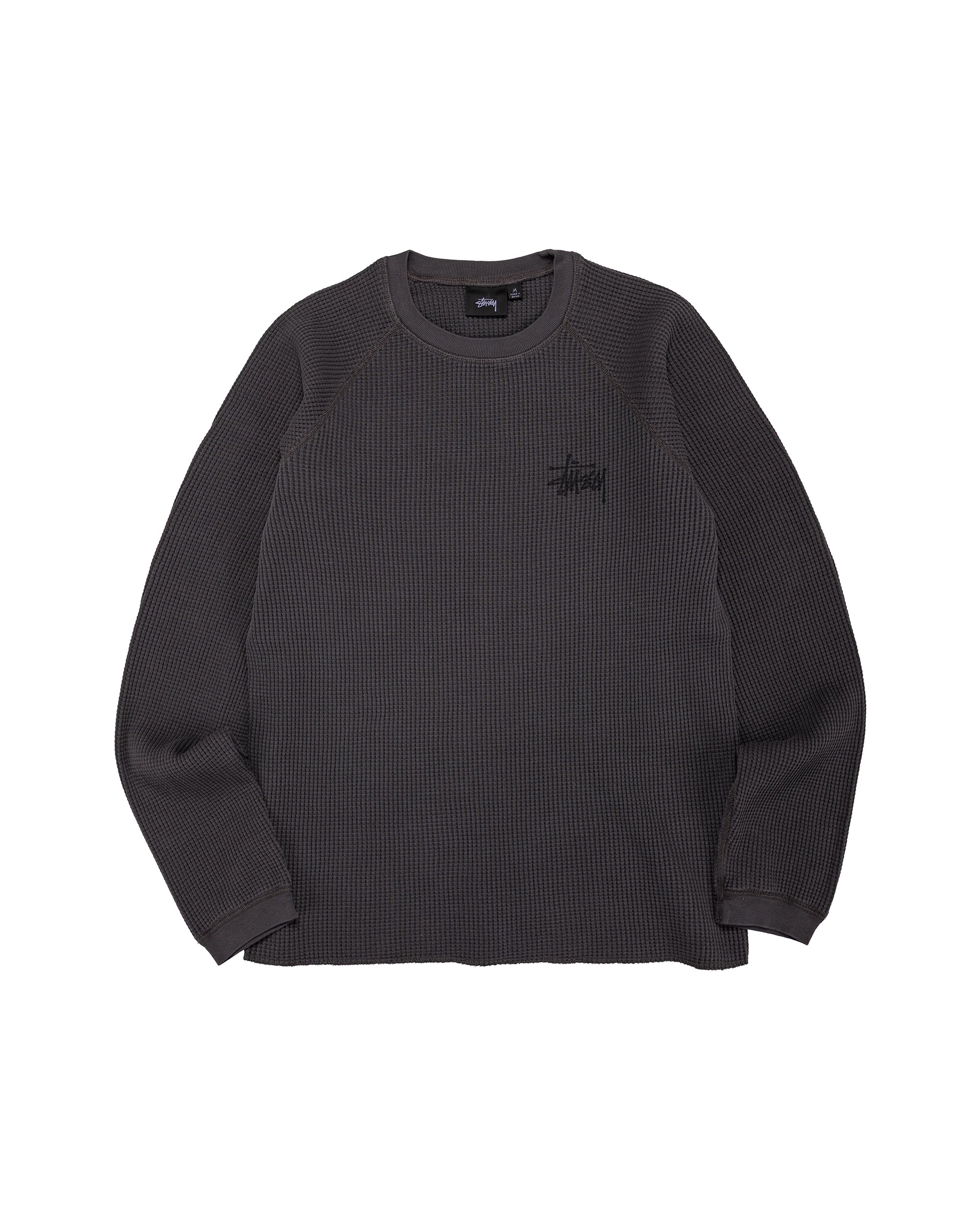 Stüssy Basic Stock Raglan Thermal Washed Black