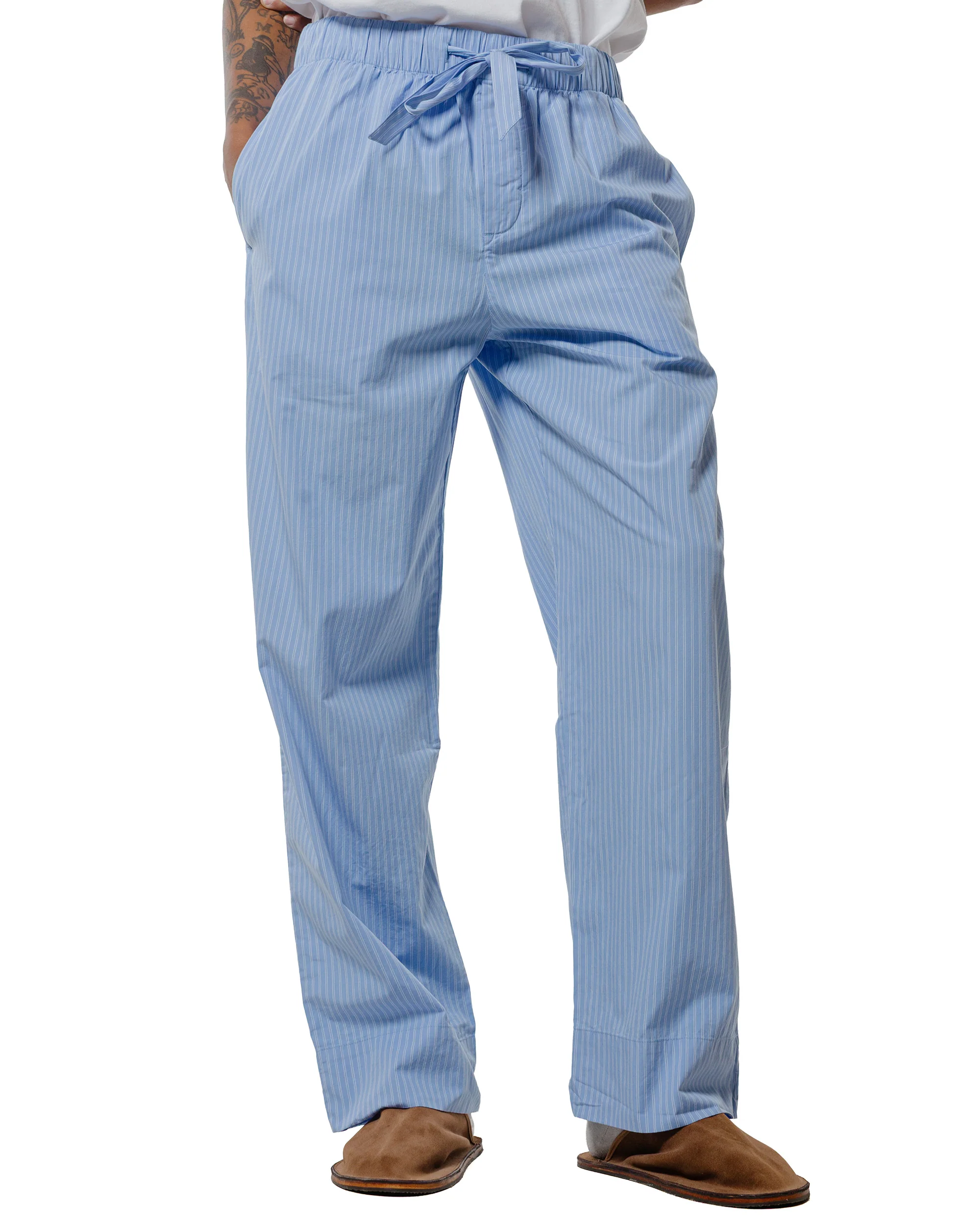 Tekla Poplin Pyjama Pants Pin Stripes - Image 2