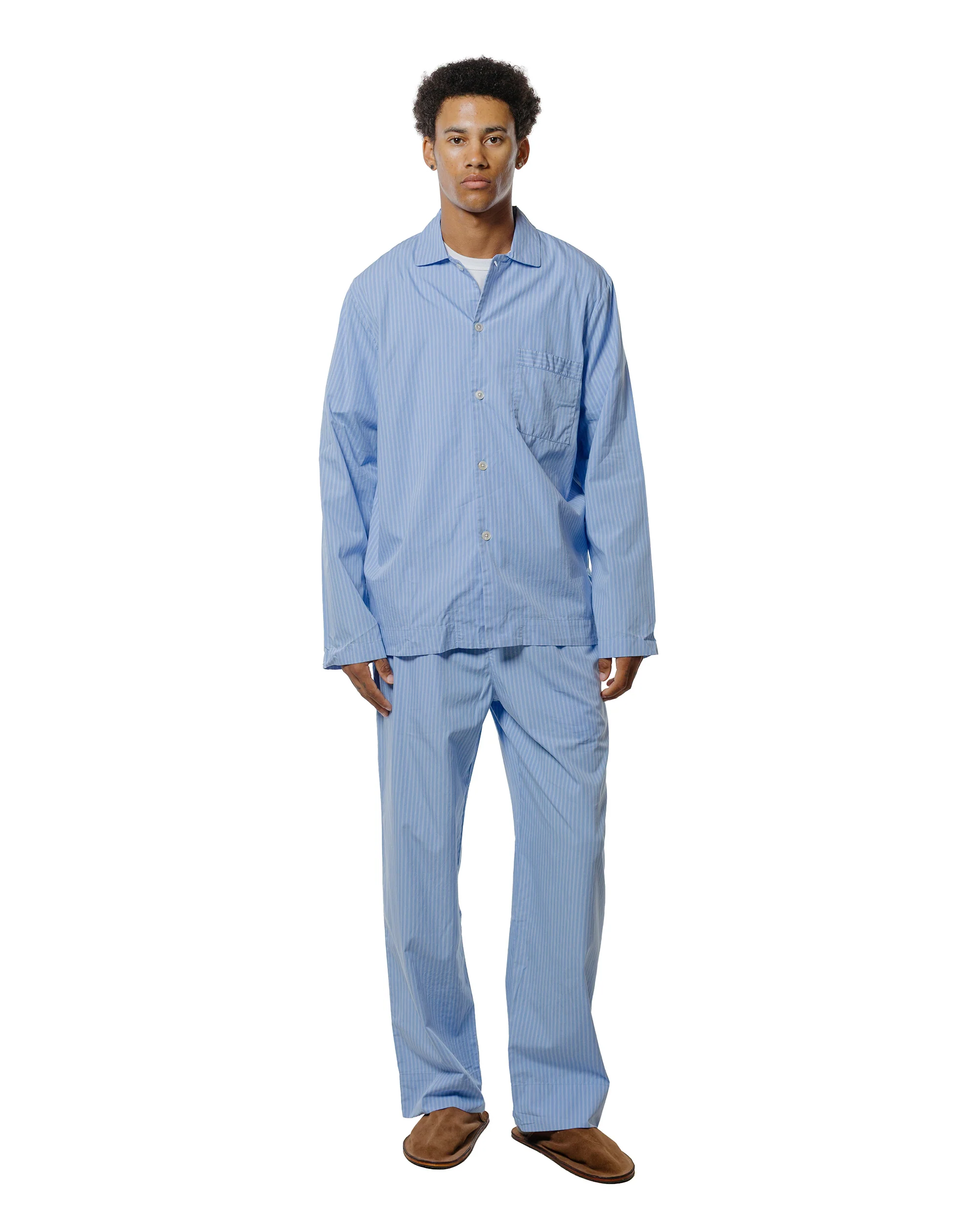 Tekla Poplin Pyjama Pants Pin Stripes - Image 4