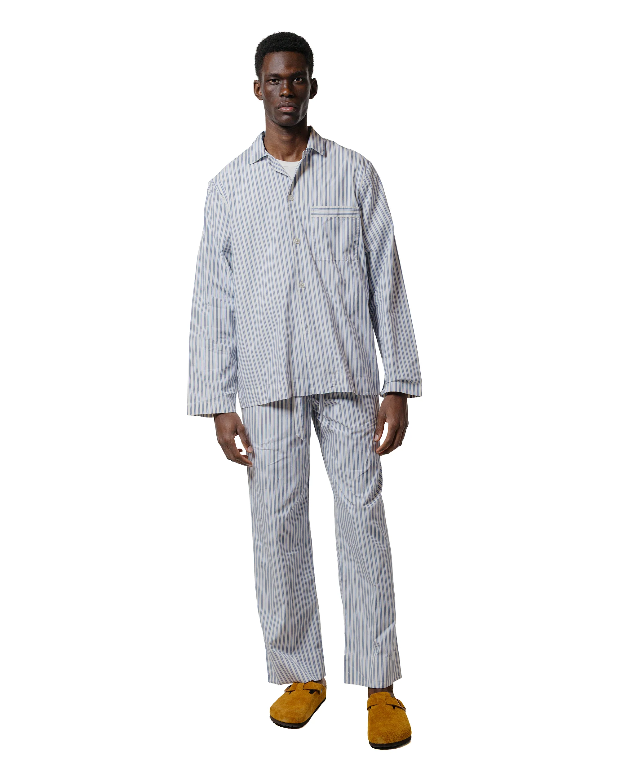 Tekla Poplin Pyjama Pants Skagen Stripes - Image 4