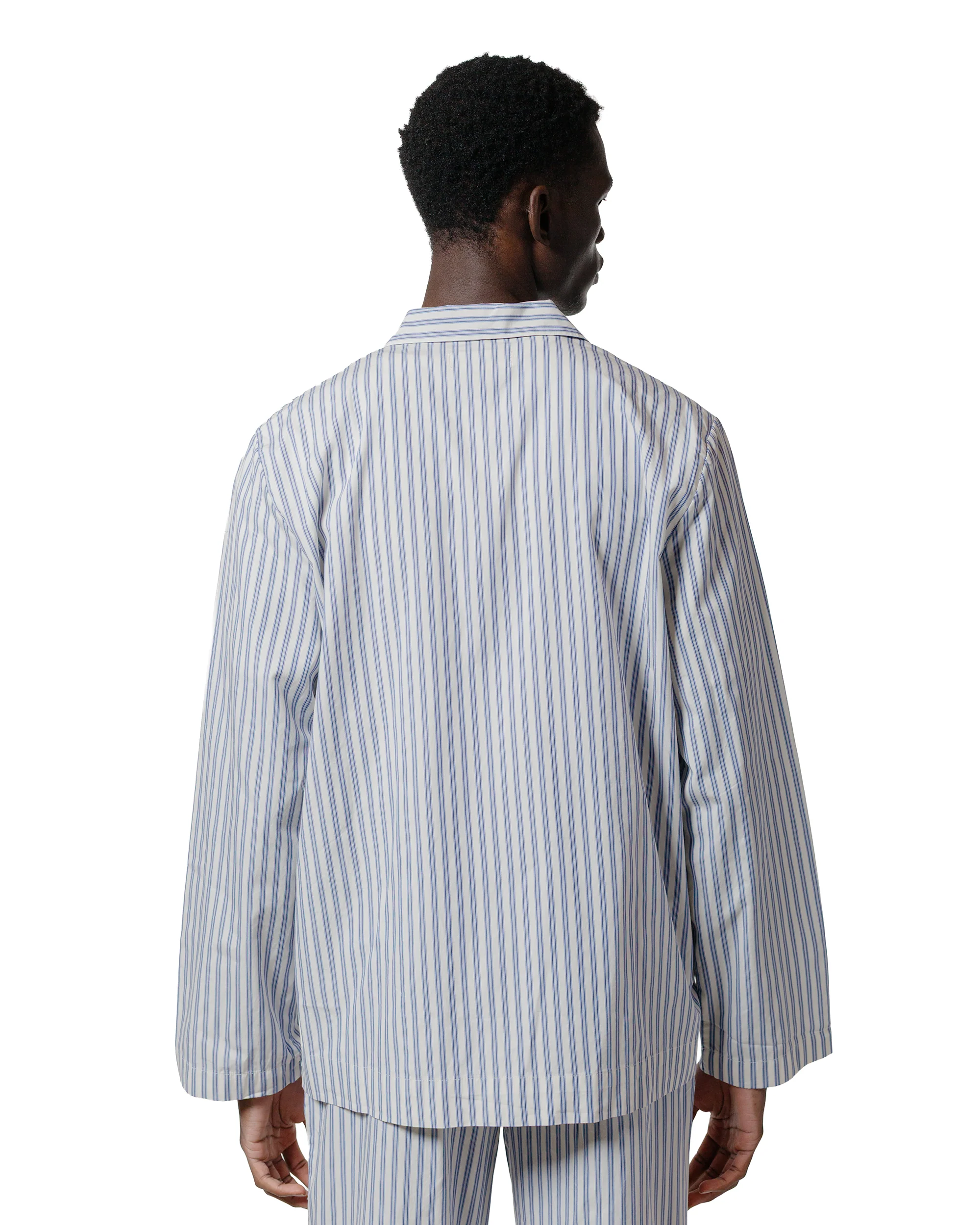 Tekla Poplin Pyjama Shirt Skagen Stripes - Image 3