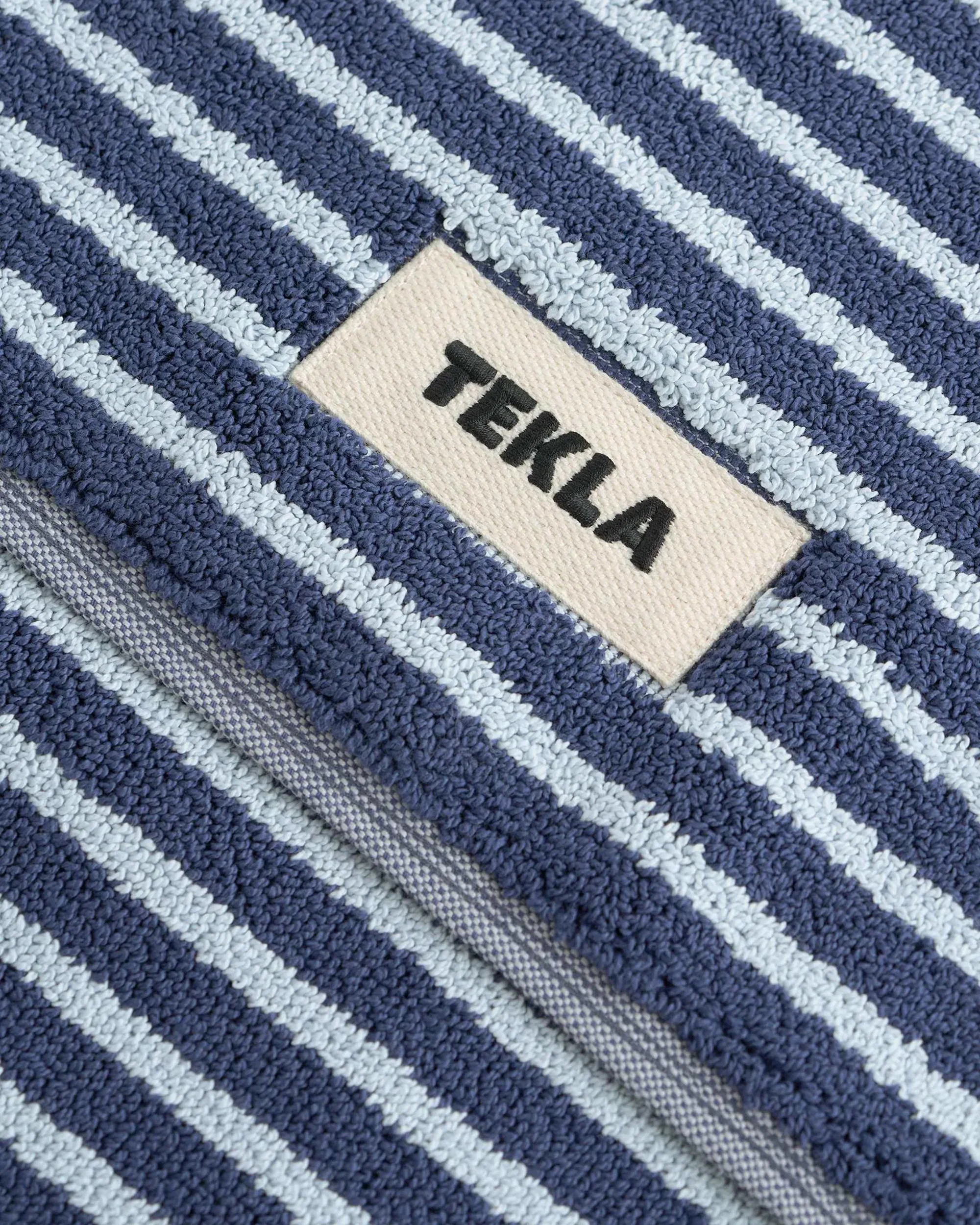 Tekla Terry Bath Mat River Stripes - Image 2