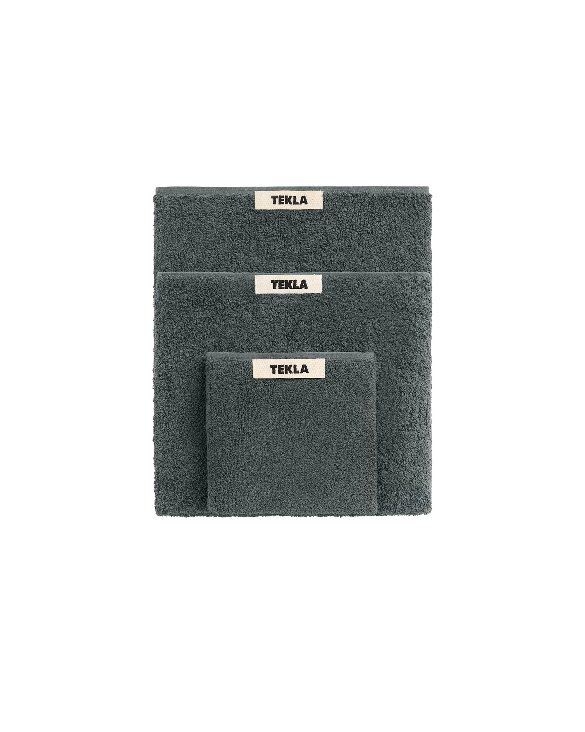 Tekla Terry Bath Towel Charcoal Grey