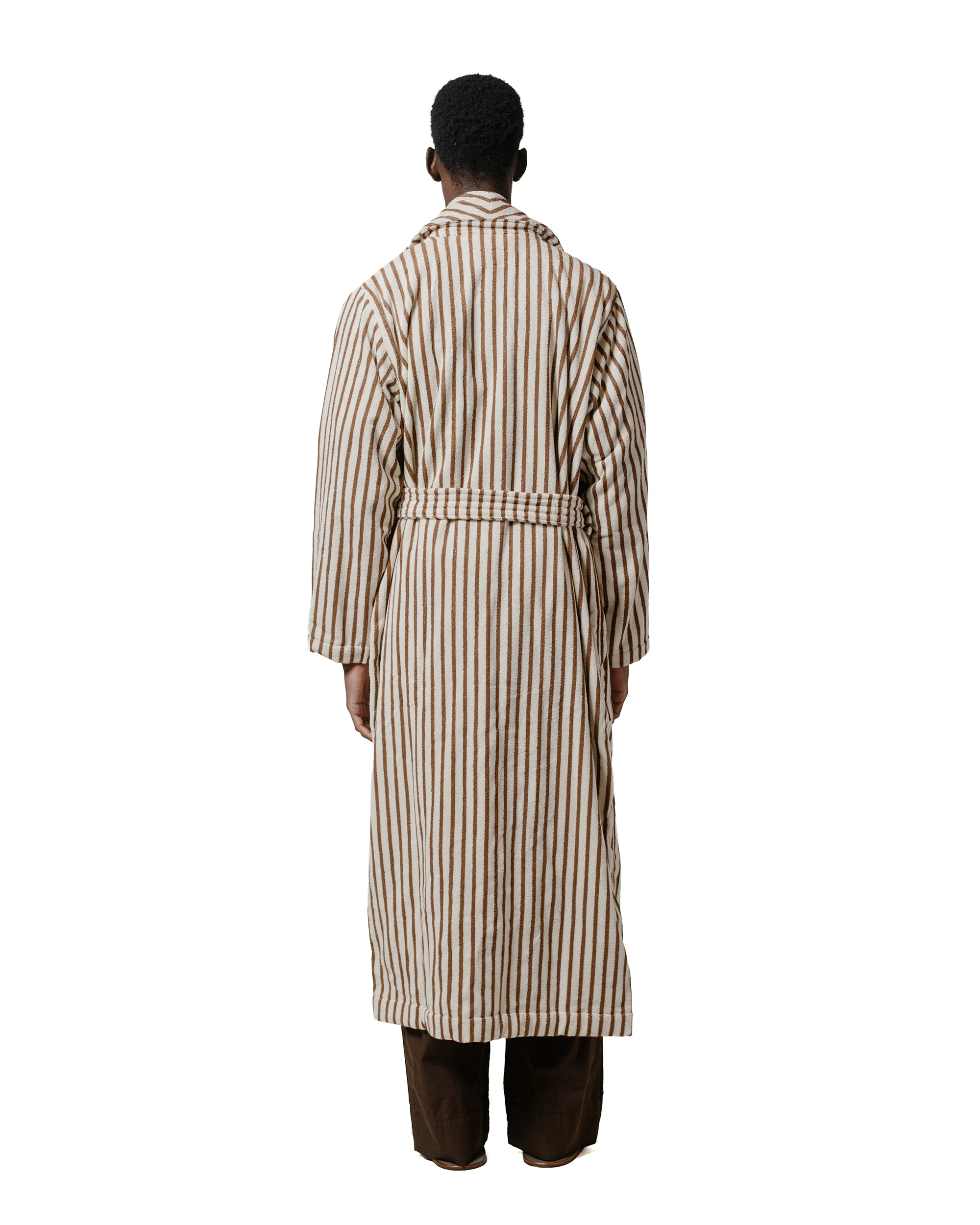 Tekla Terry Classic Bathrobe Kodiak Stripes - Image 4