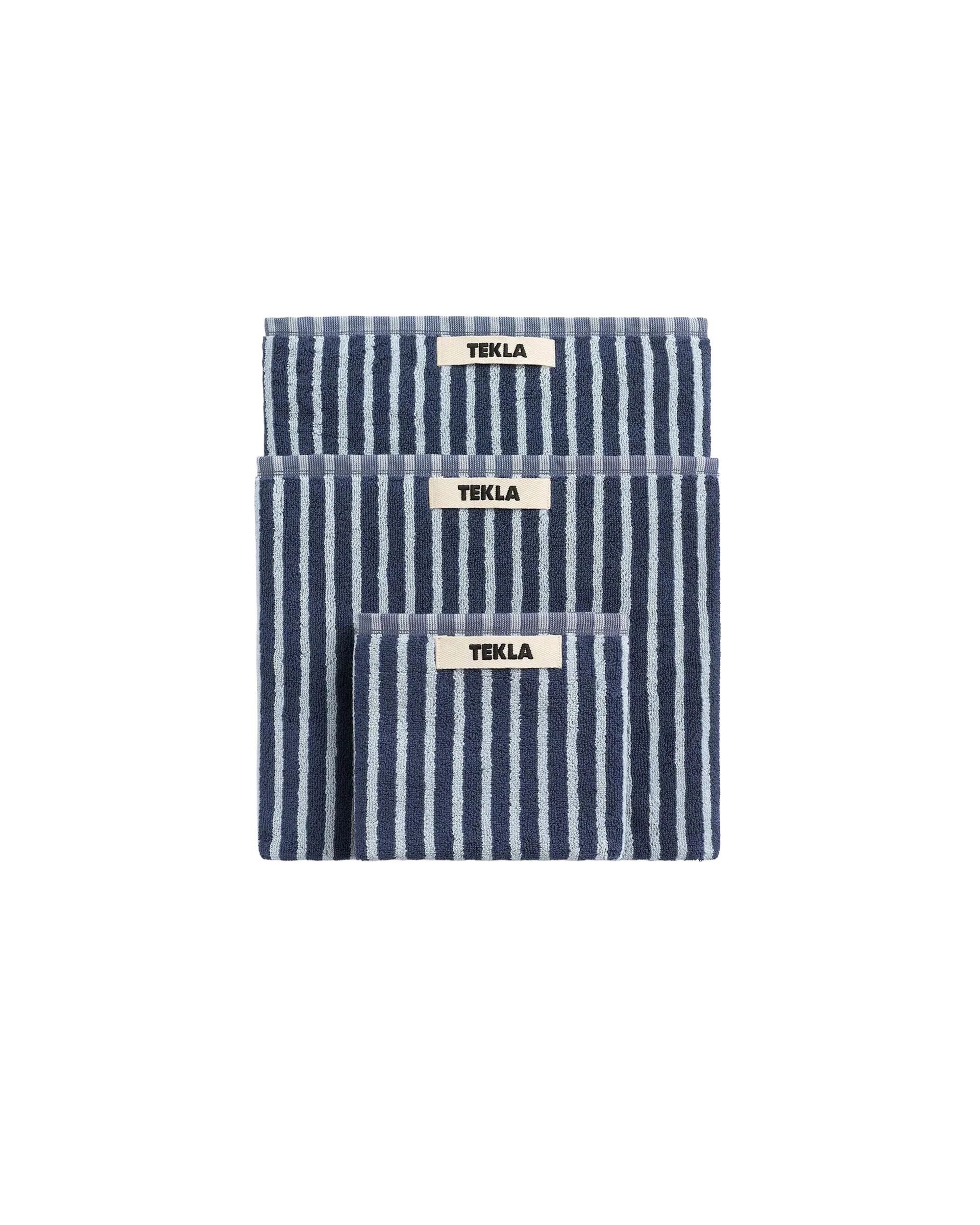 Tekla Terry Hand Towel River Stripes