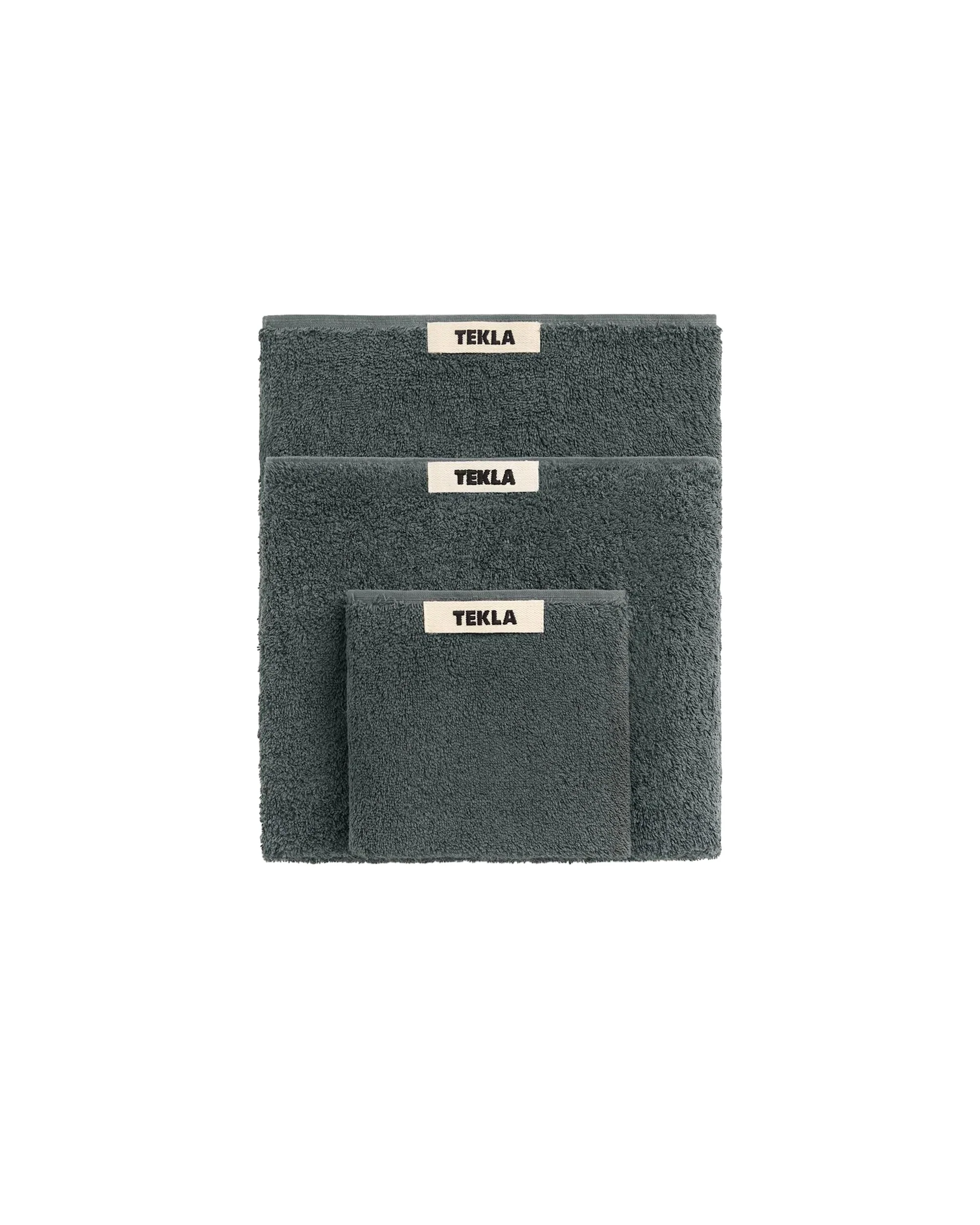 Tekla Terry Washcloth Charcoal Grey