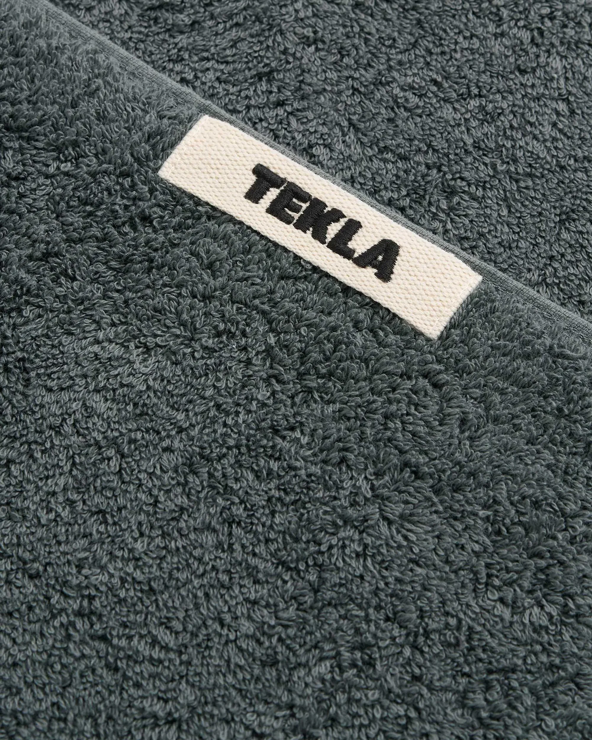 Tekla Terry Washcloth Charcoal Grey - Image 2