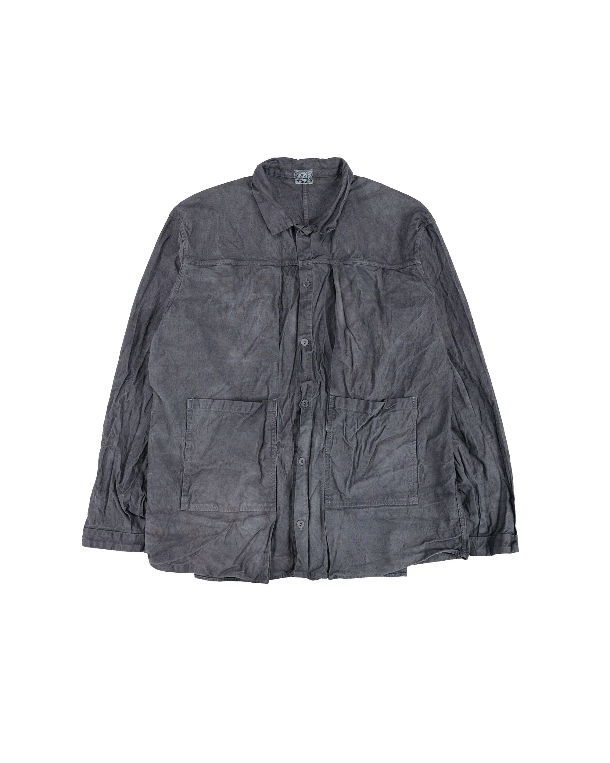 Tender Type 402 Two Birds Shirt Cotton Drop Cloth Grey Logwood
