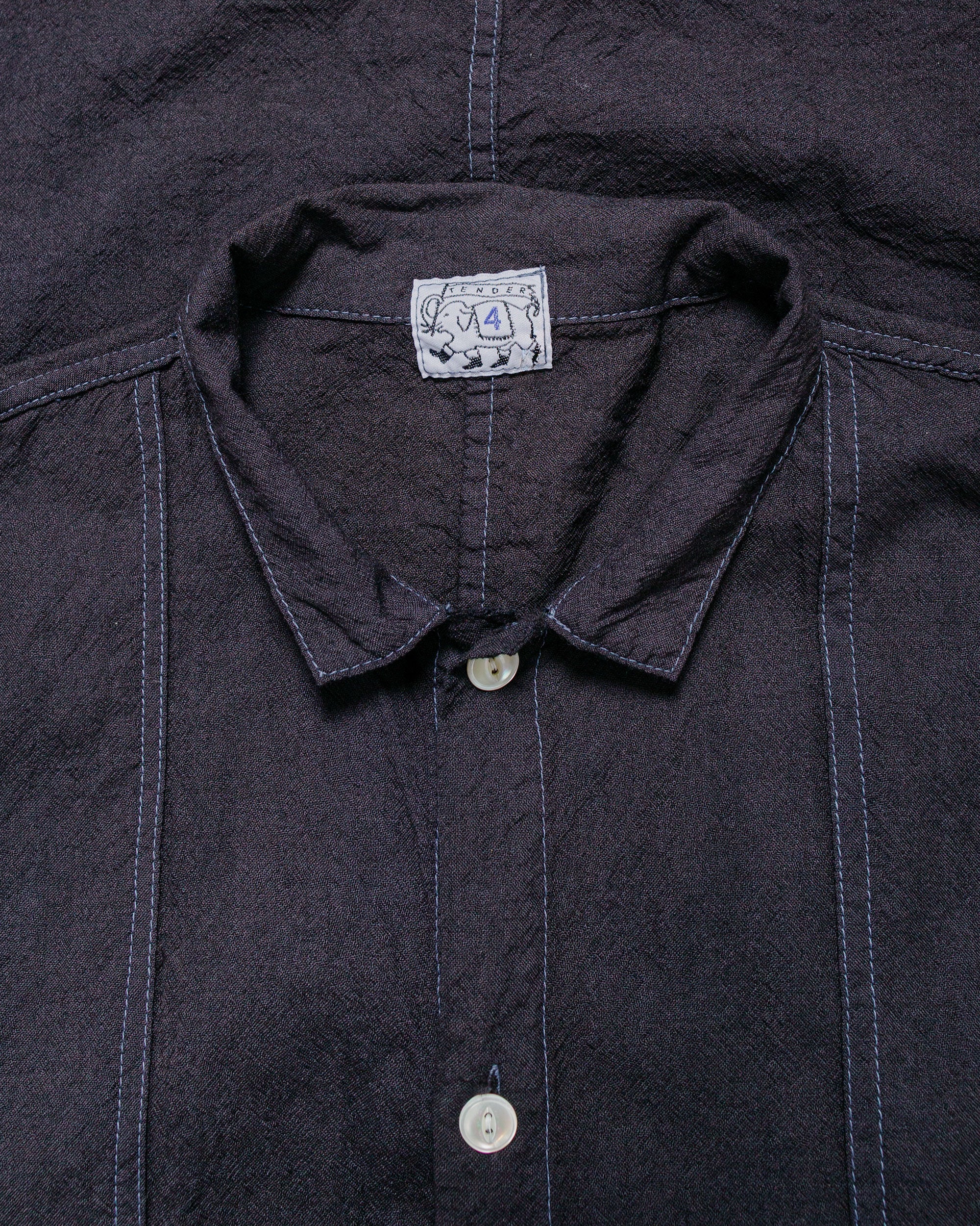 Tender Type 439 Stole Pocket Butterfly Shirt Wool Calico Black Hole - Image 5