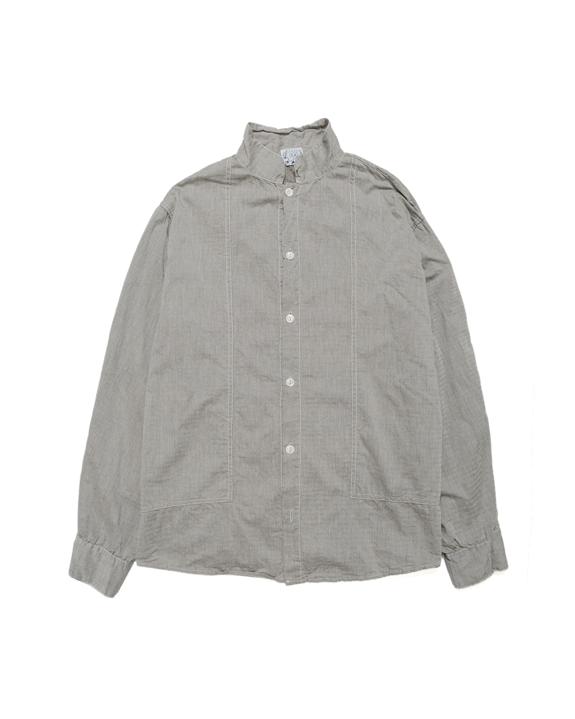 Tender Type 439 Stole Pocket Butterfly Shirt Thunderbolt Cotton Cambric Rinsed