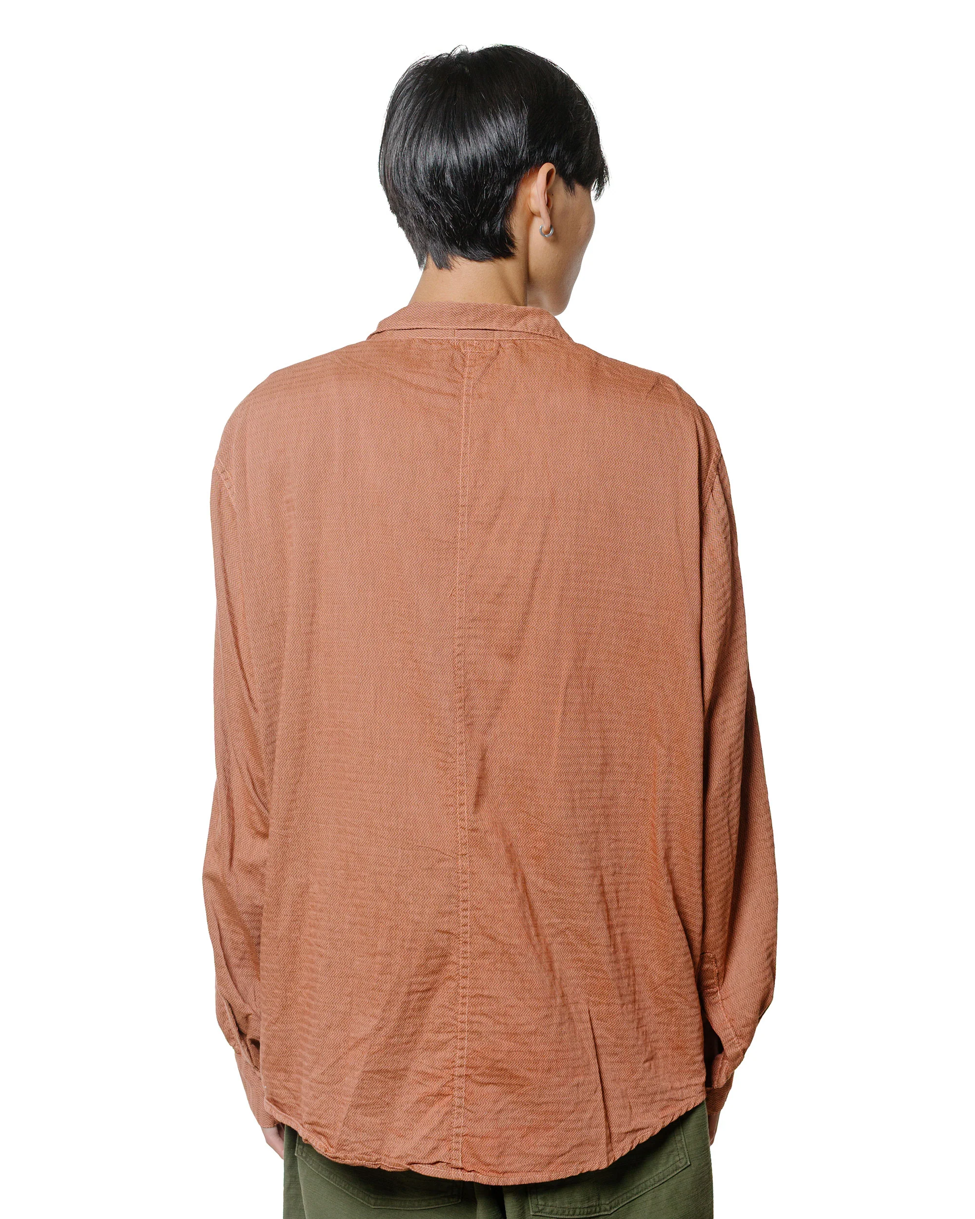 Tender Type 439 Stole Pocket Butterfly Shirt Thunderbolt Cotton Cambric Turkey Red Dyed - Image 3