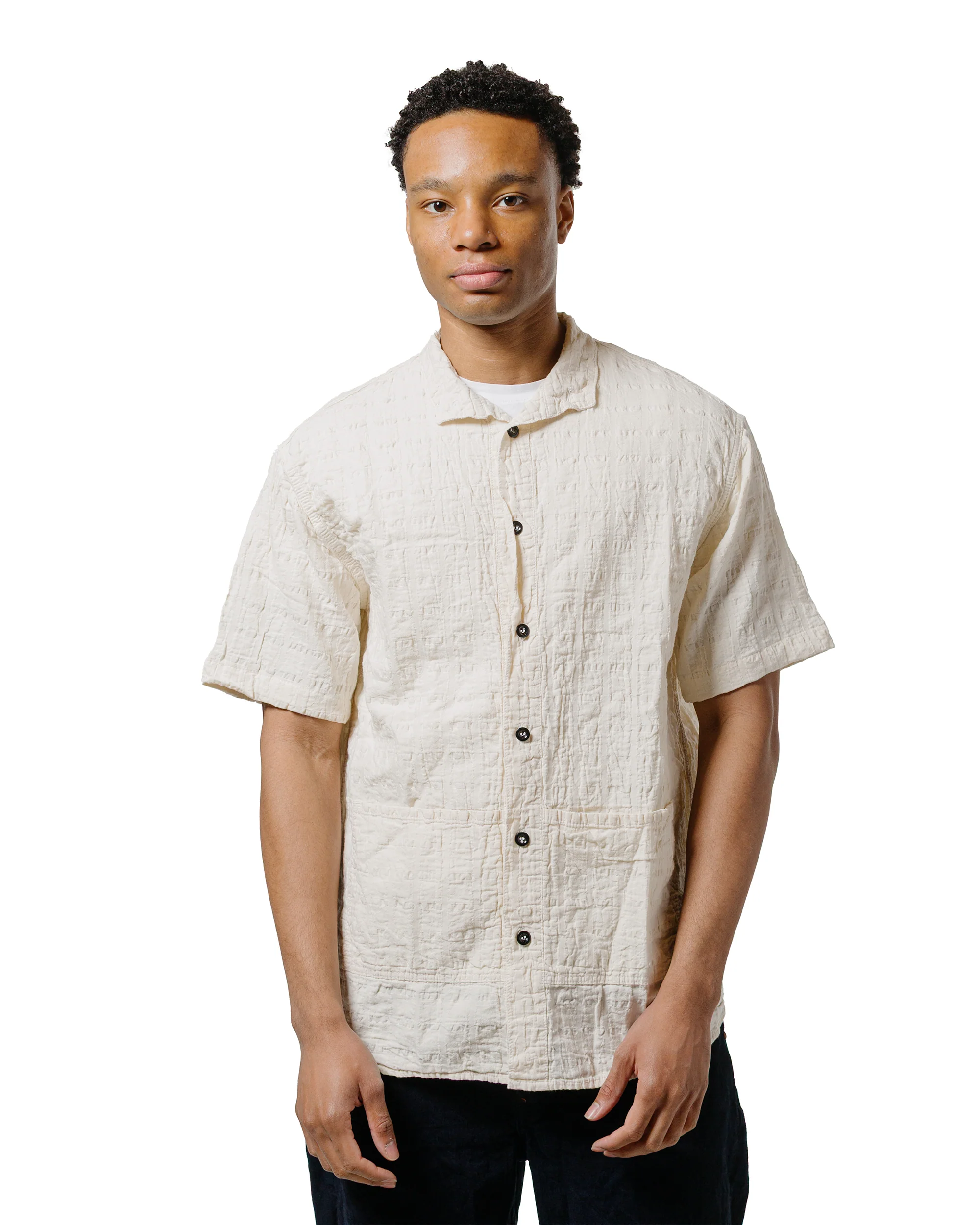 Tender Type 469 Short Sleeve Flipped Collar Shirt Airbag Cambric Rinsed - Image 2