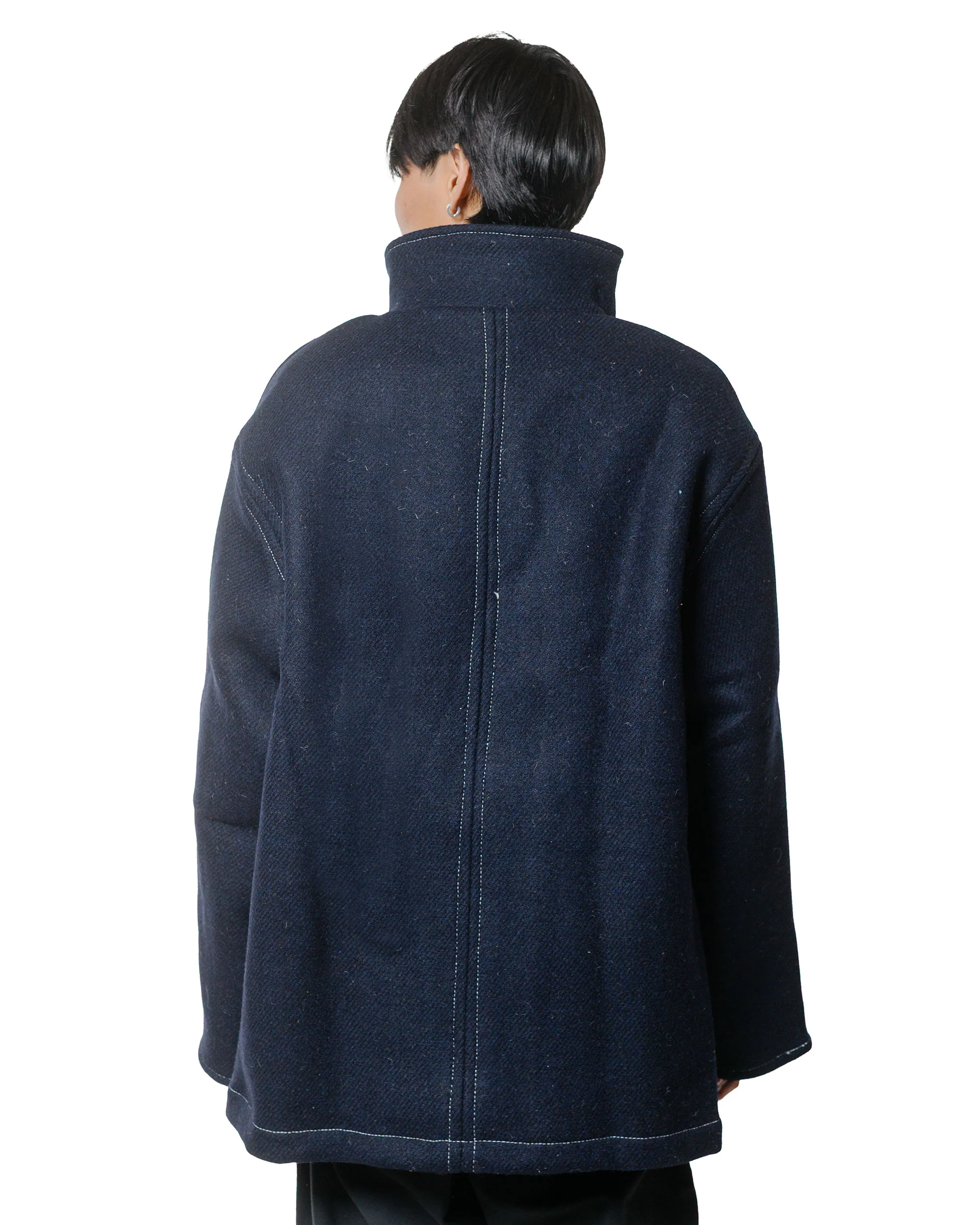 Tender Type 948 Ambler Coat Double Face Jacob Melton Navy - Image 3