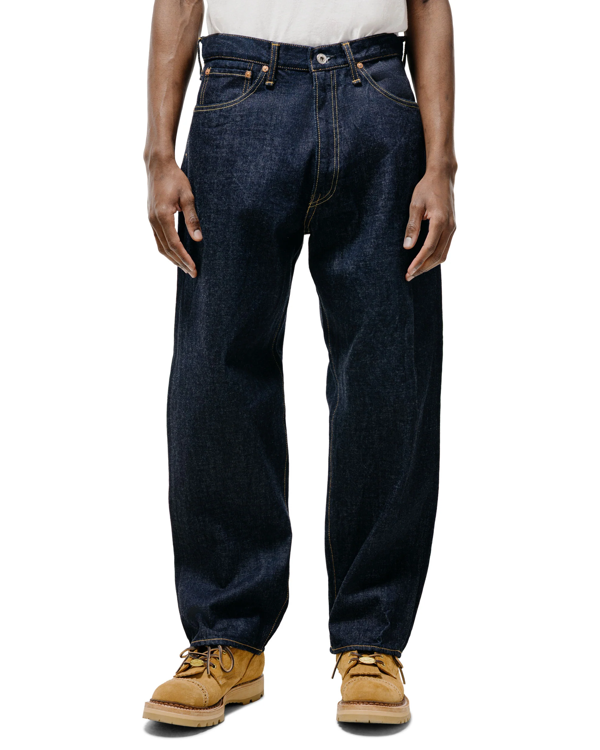 The Corona Utility CP005 W05 Five Pocket 14oz Selvedge Denim Indigo Blue - Image 2