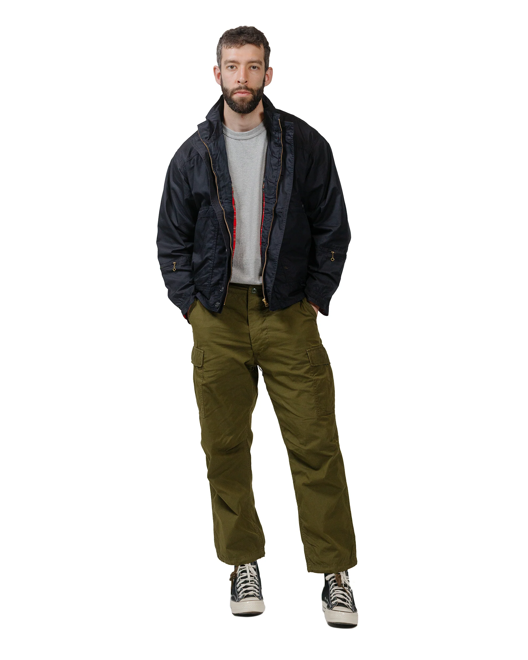 The Corona Utility FP006 Fatigue Slacks 'Jungle Slacks' Army Nylon/Cotton Blocks Olive Green - Image 4