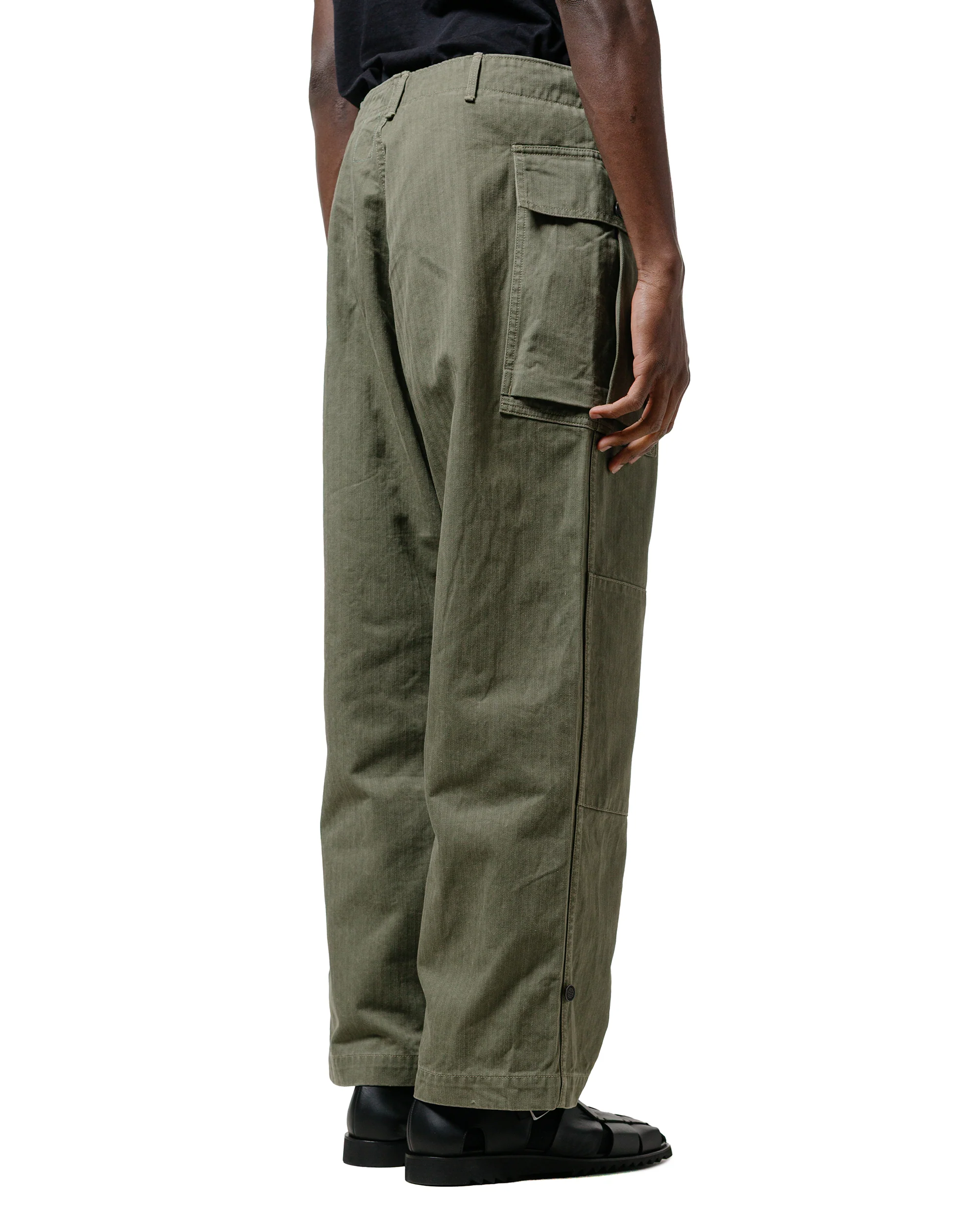 The Corona Utility FP028 M-43 Cargo Slacks SZ Military H.B.T Light OG w/ Bio-Wash - Image 3