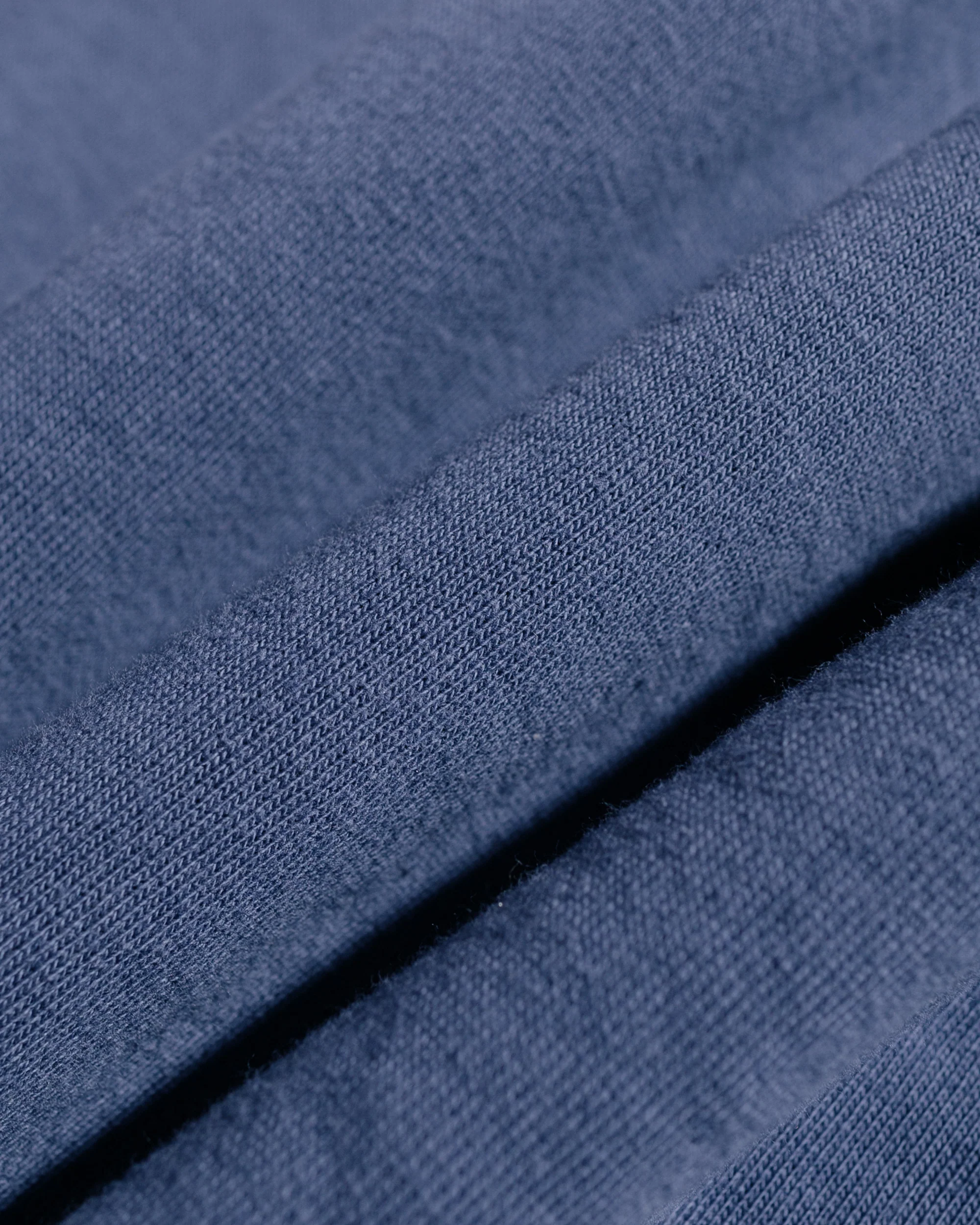 The Real McCoy’s MC24114 10 Oz. Loopwheel Hooded Sweatshirt MQ Navy - Image 3
