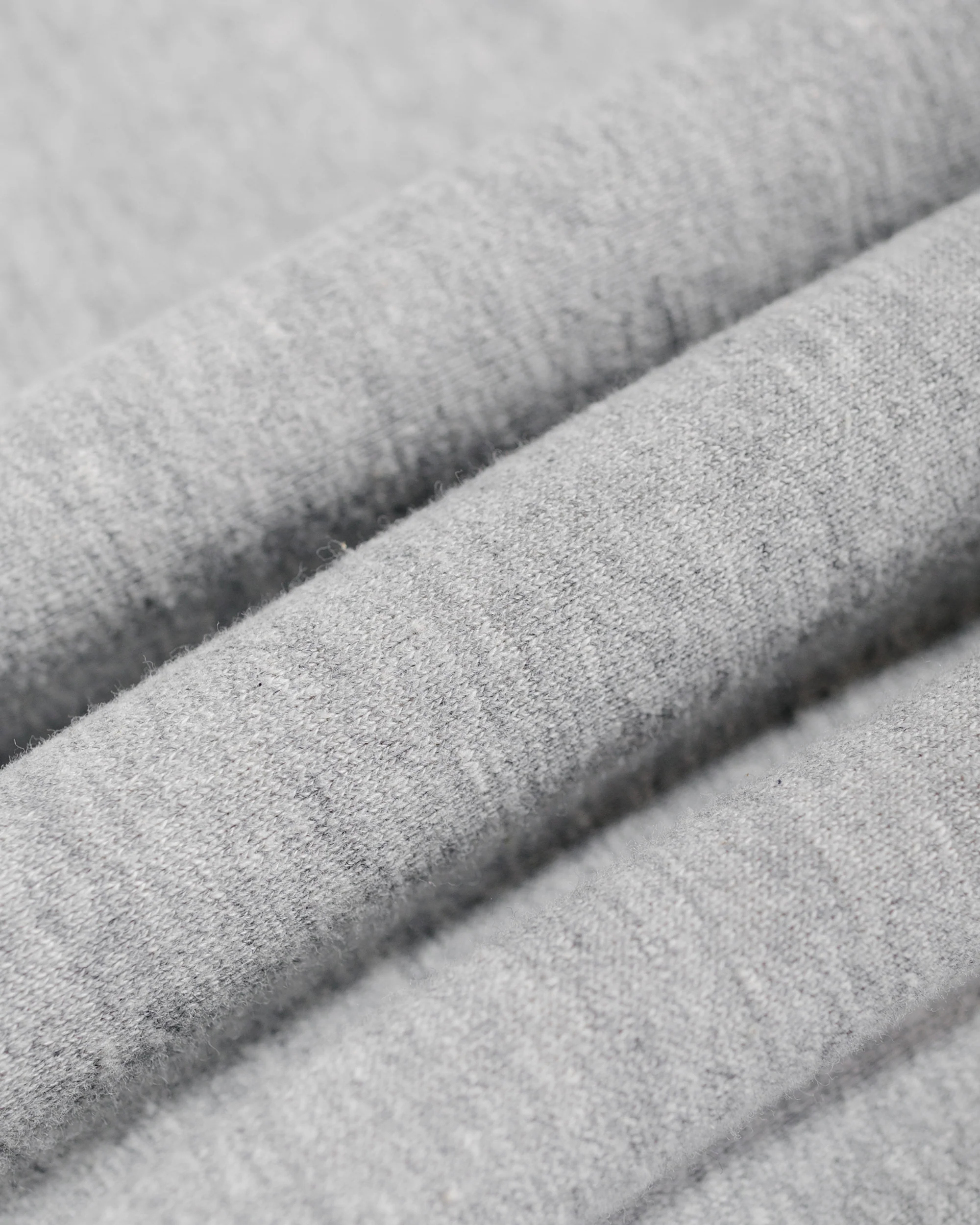 The Real McCoy’s MC24115 10 Oz. Loopwheel 1/4 Zip Sweatshirt Gray - Image 5