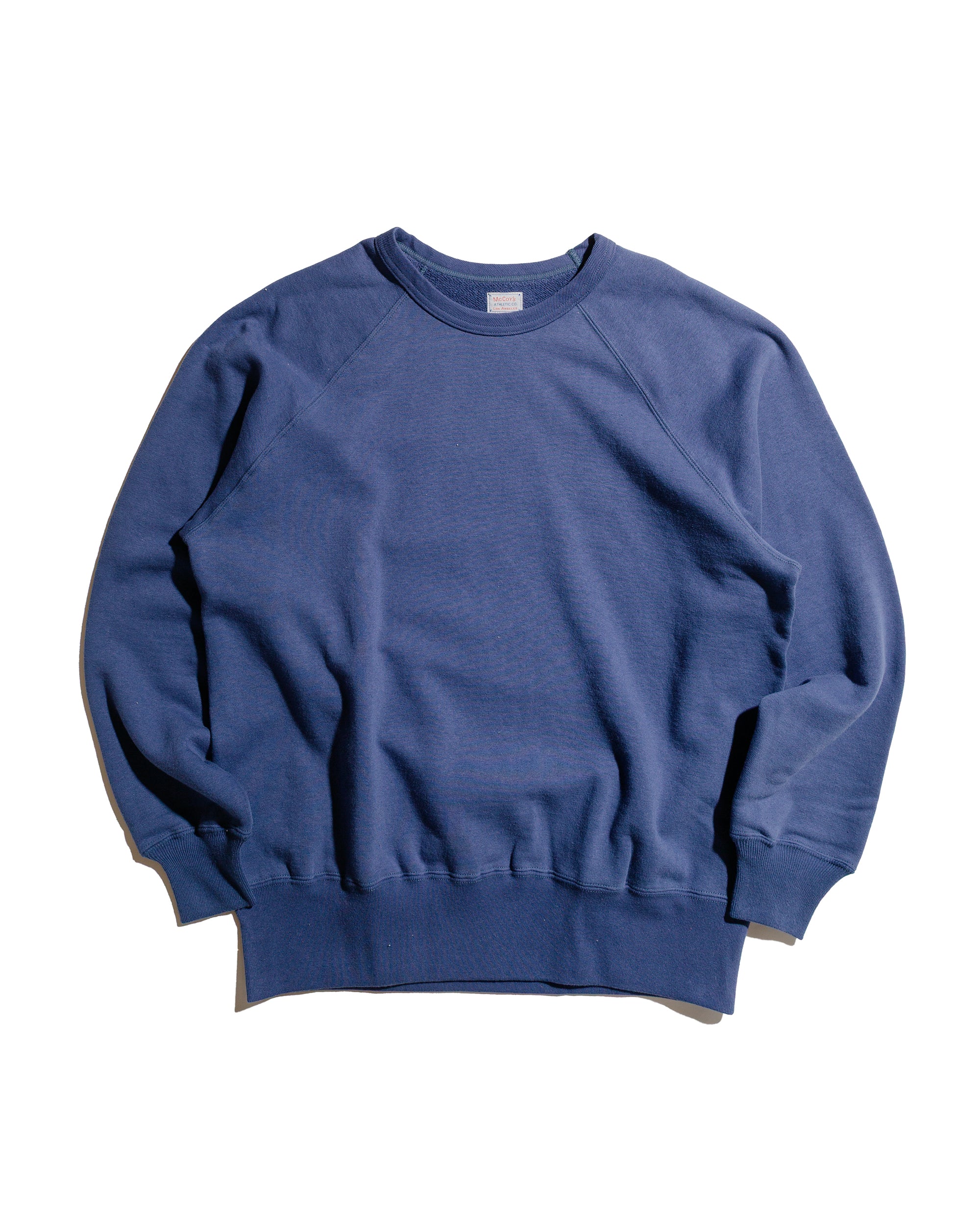 The Real McCoy’s MC24117 9 Oz. Loopwheel Raglan Sweatshirt MQ Navy