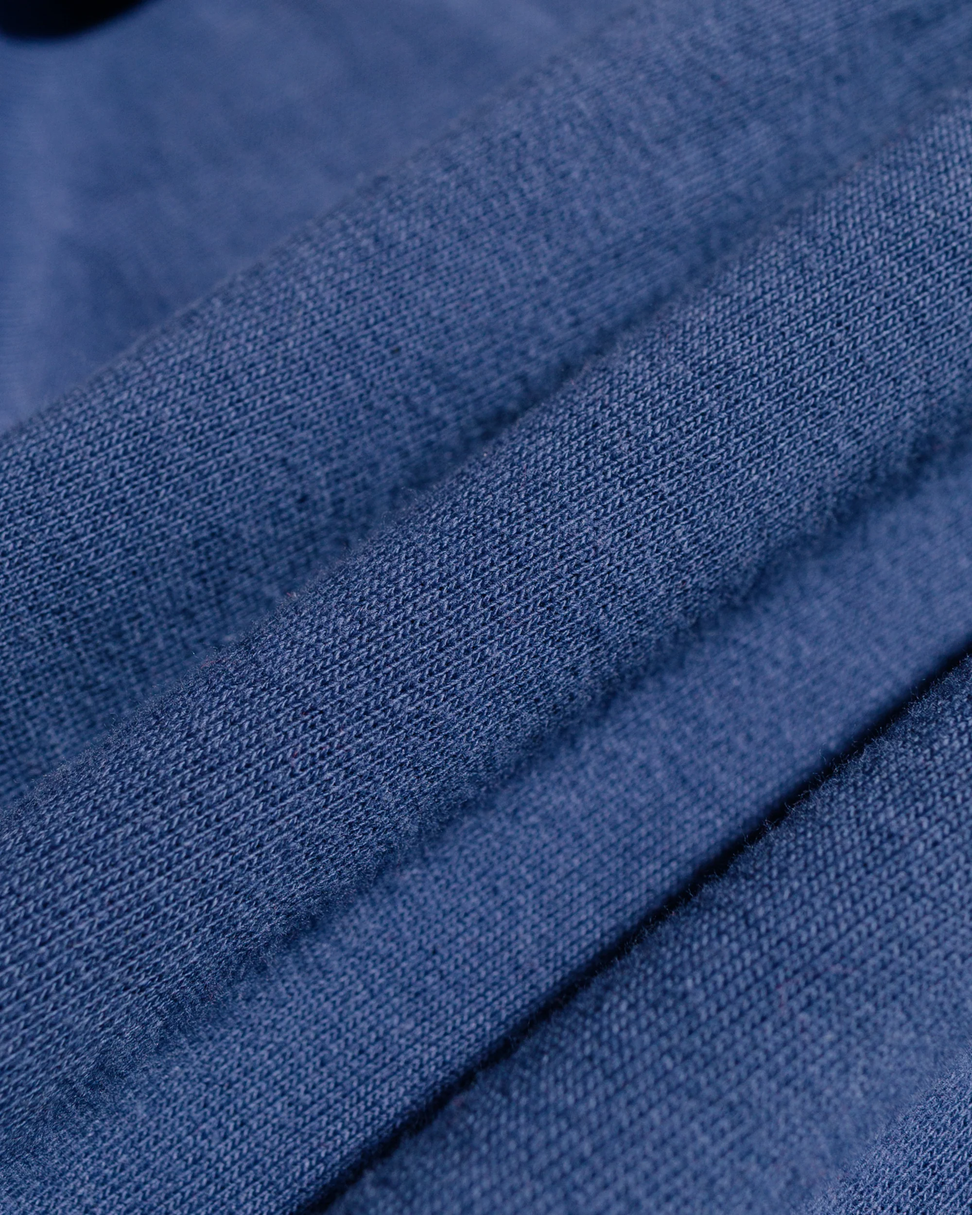 The Real McCoy’s MC24120 9 Oz. Loopwheel S/S Sweatshirt MQ Navy - Image 6