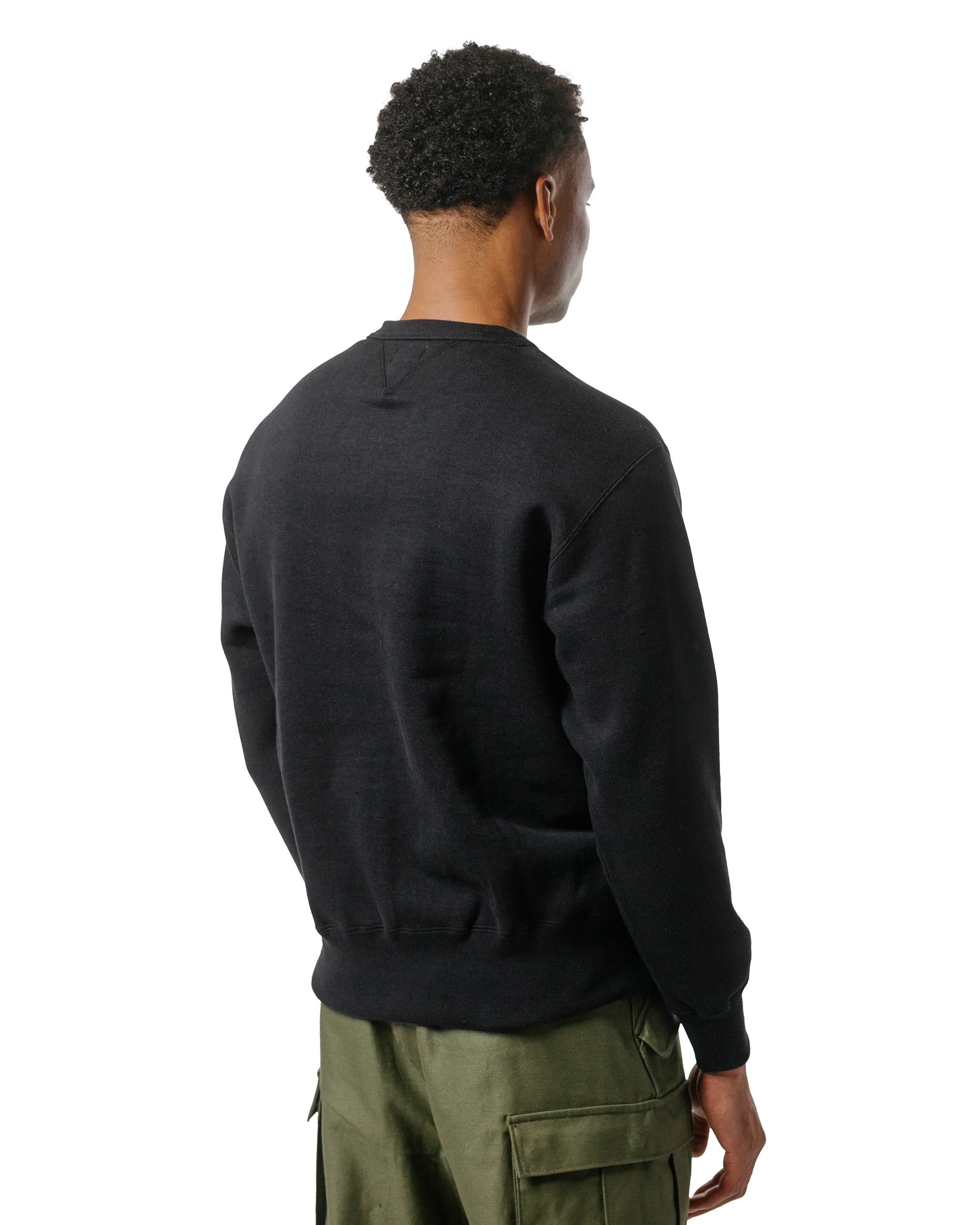 The Real McCoy’s MC24125 Loopwheel Sweatshirt / Penguin Black - Image 3