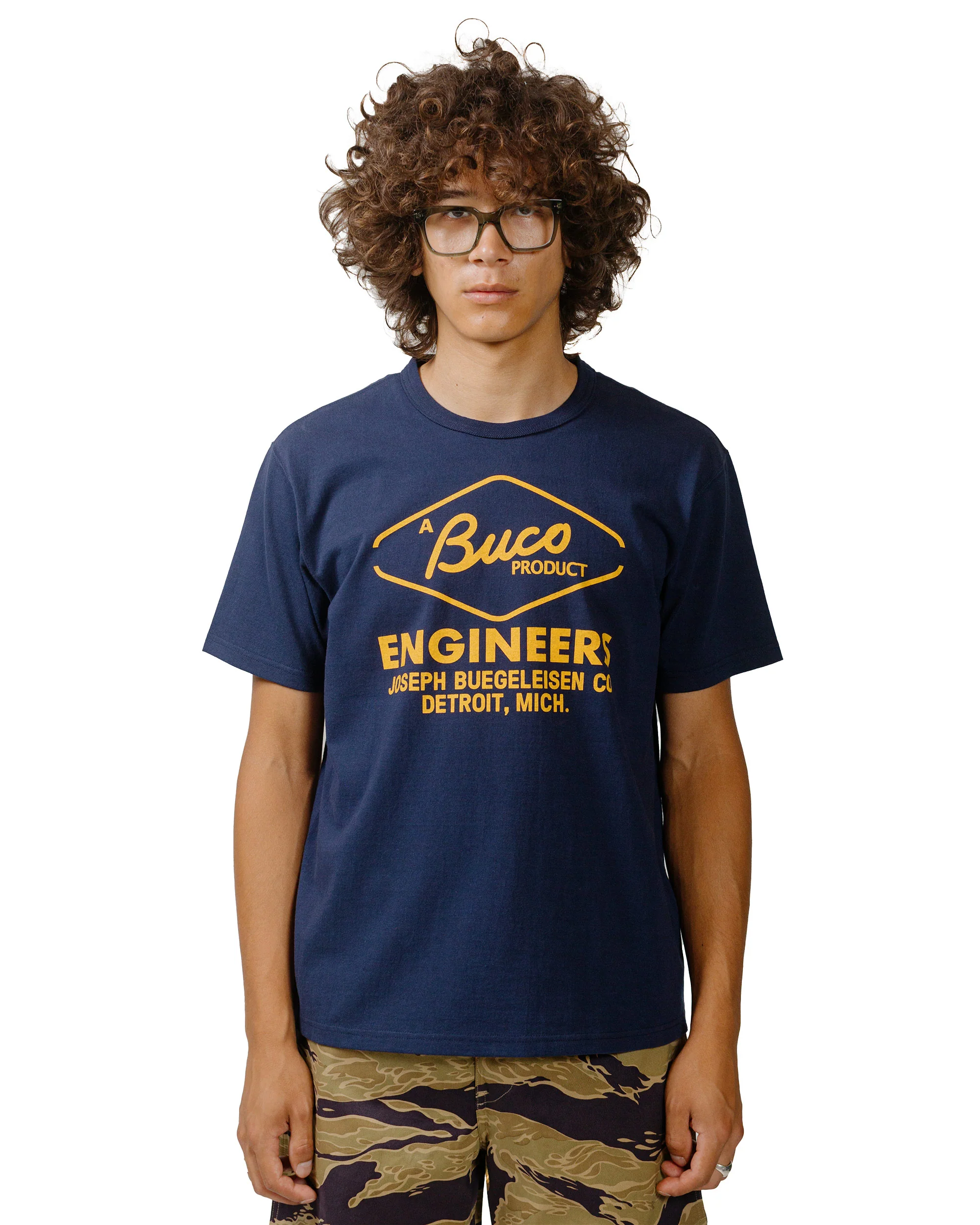 The Real McCoy's BC24003 Buco Tee / Engineers Navy - Image 2