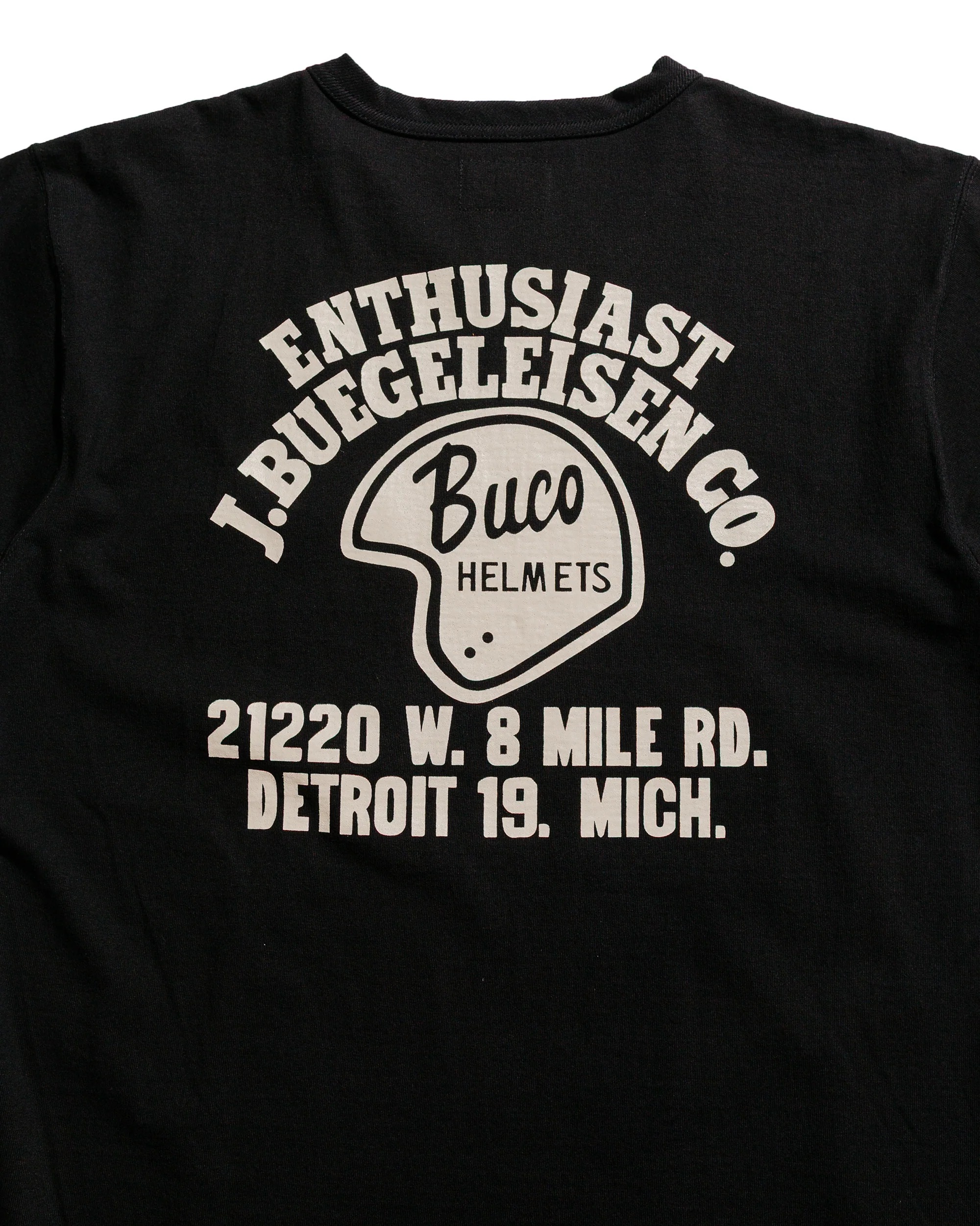 The Real McCoy's BC25005 Buco Tee / Enthusiast Black - Image 4