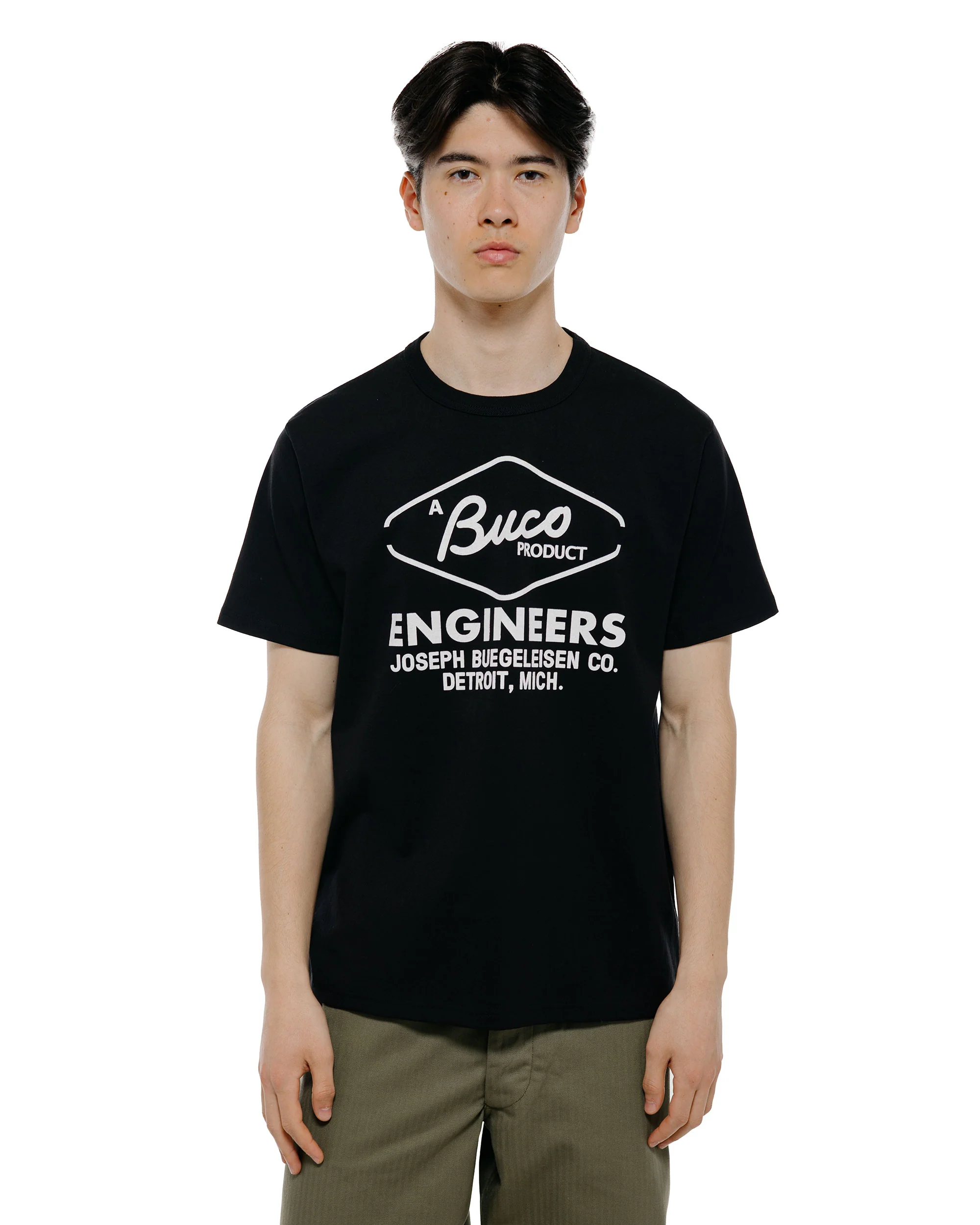 The Real McCoy's BC26001 Buco Tee / Buco Engineers Black - Image 2