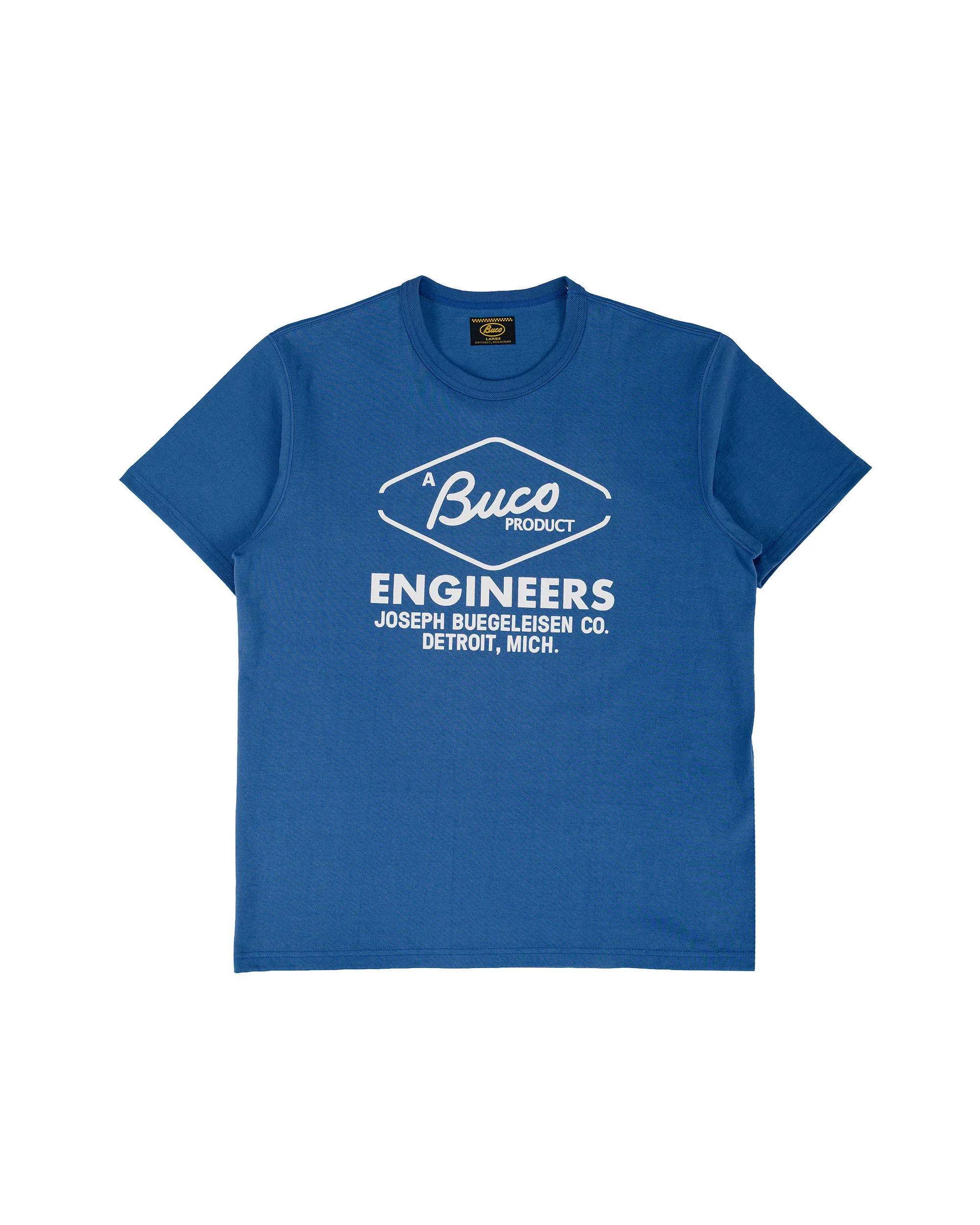 The Real McCoy's BC26001 Buco Tee / Buco Engineers Royal Blue