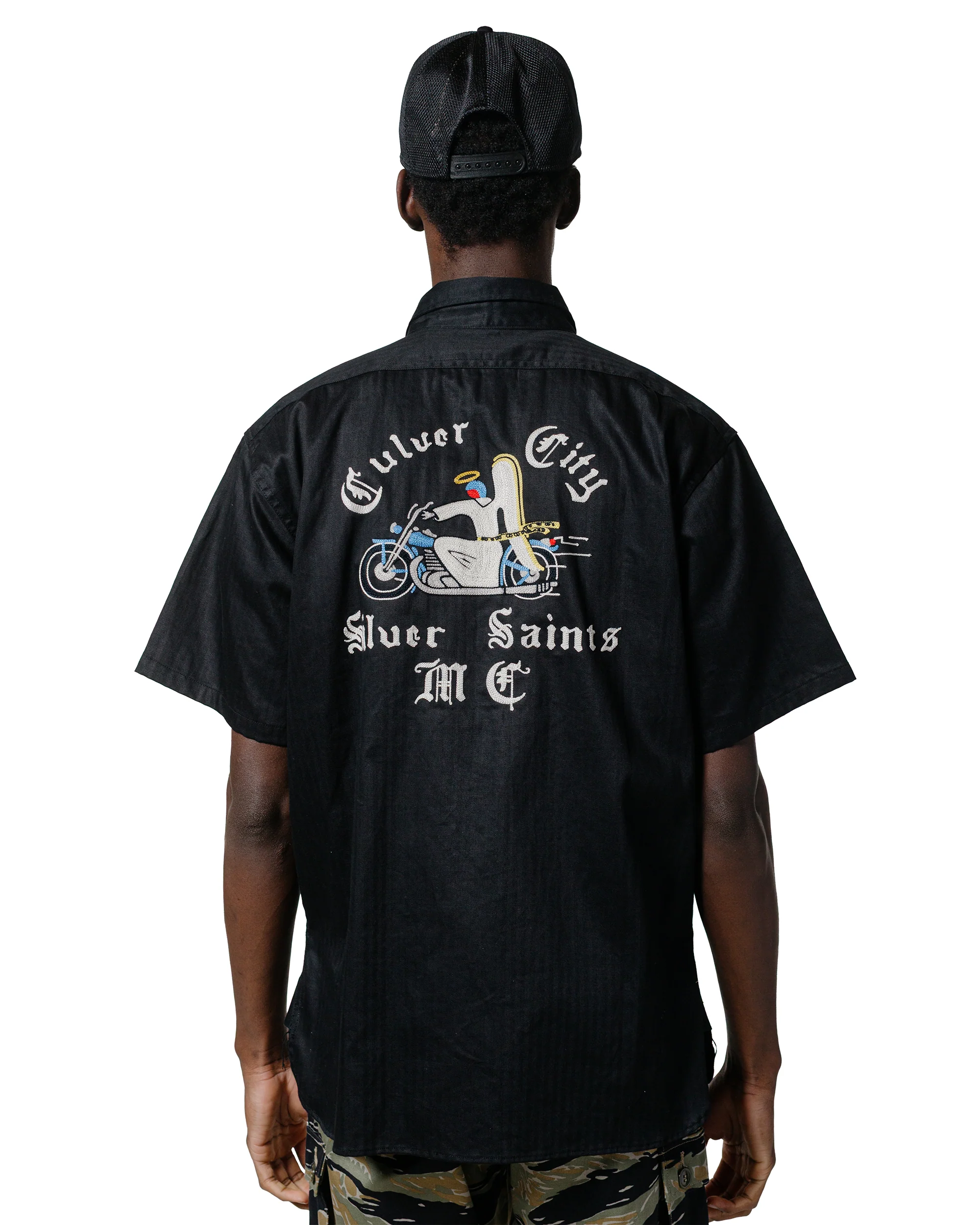 The Real McCoy's BS25001 Buco Workshirt S/S Culver City Black - Image 3